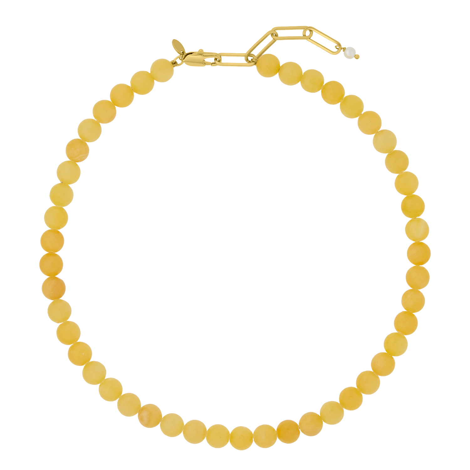 PETITE PALOMA NECKLACE HONEY JASPER