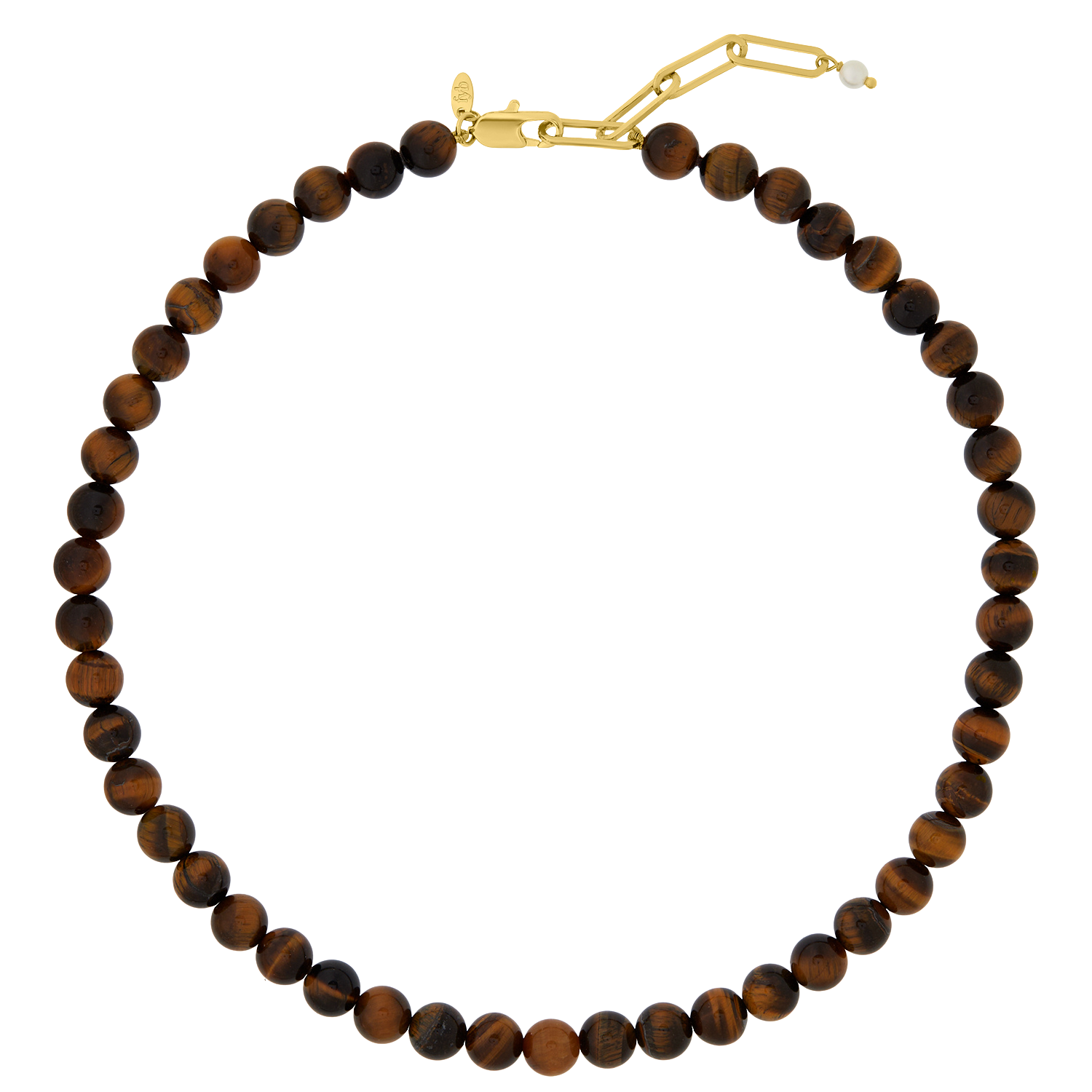 PETITE PALOMA NECKLACE TIGERS EYE