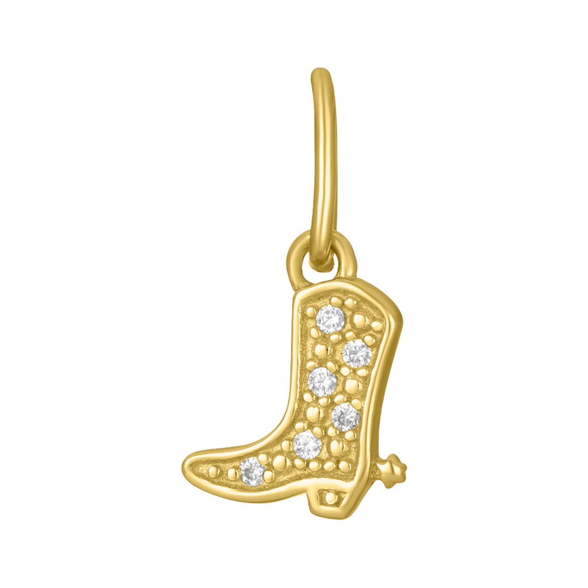 COWBOY BOOT CHARM - GOLD