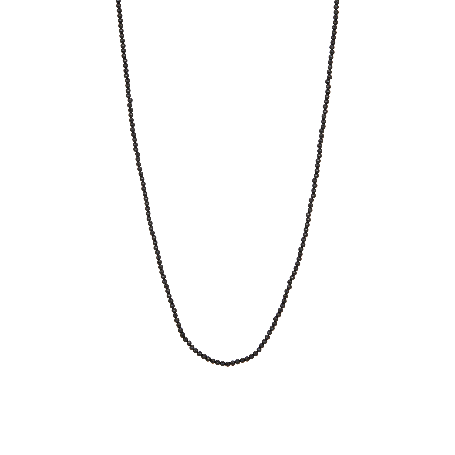 MICRO GEM CHAIN BLACK AGATE