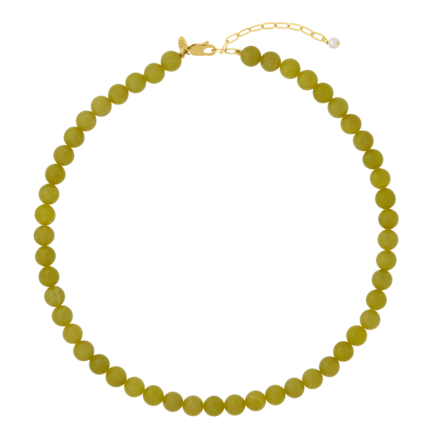 PETITE PALOMA NECKLACE OLIVE JADE