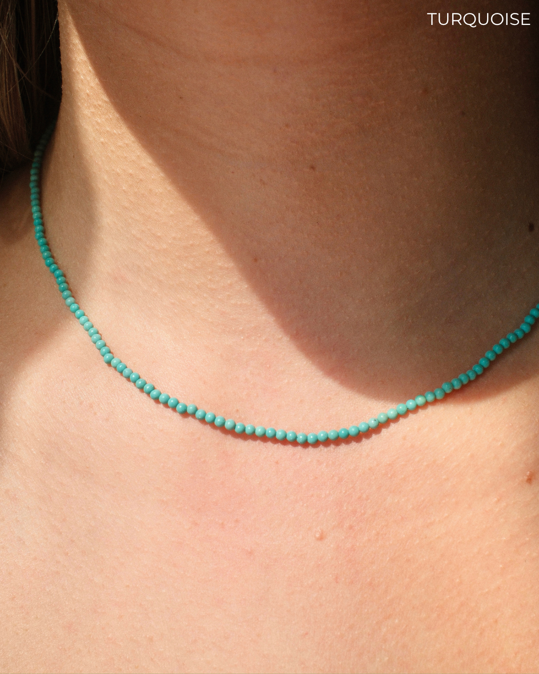 MICRO GEM CHAIN TURQUOISE