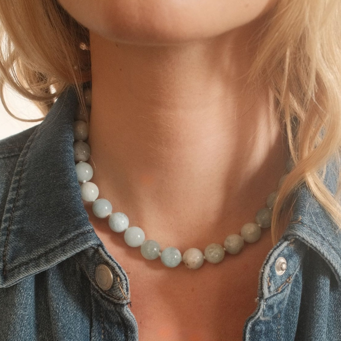 PALOMA NECKLACE AQUAMARINE