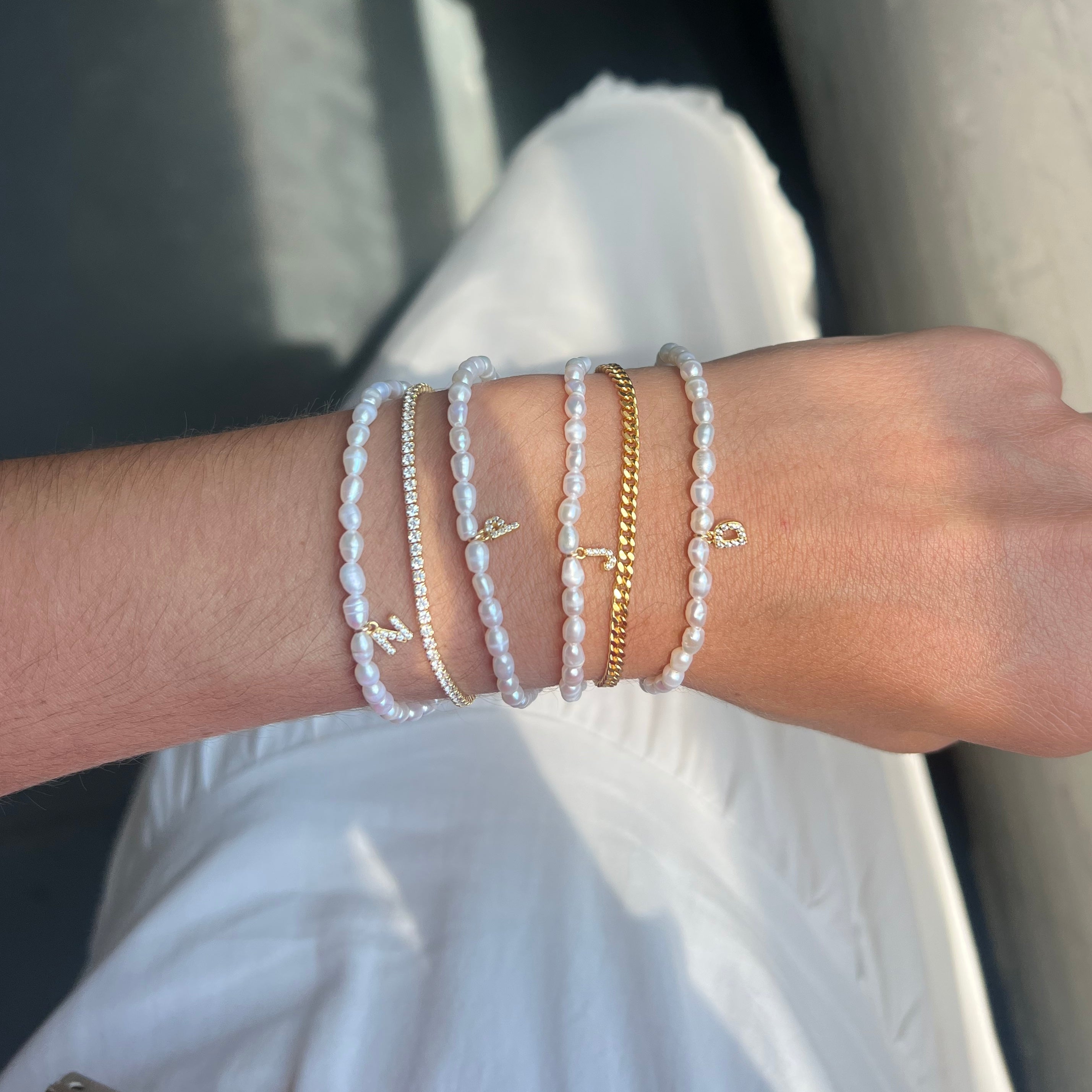 PEARL IDENTITY BRACELET GOLD