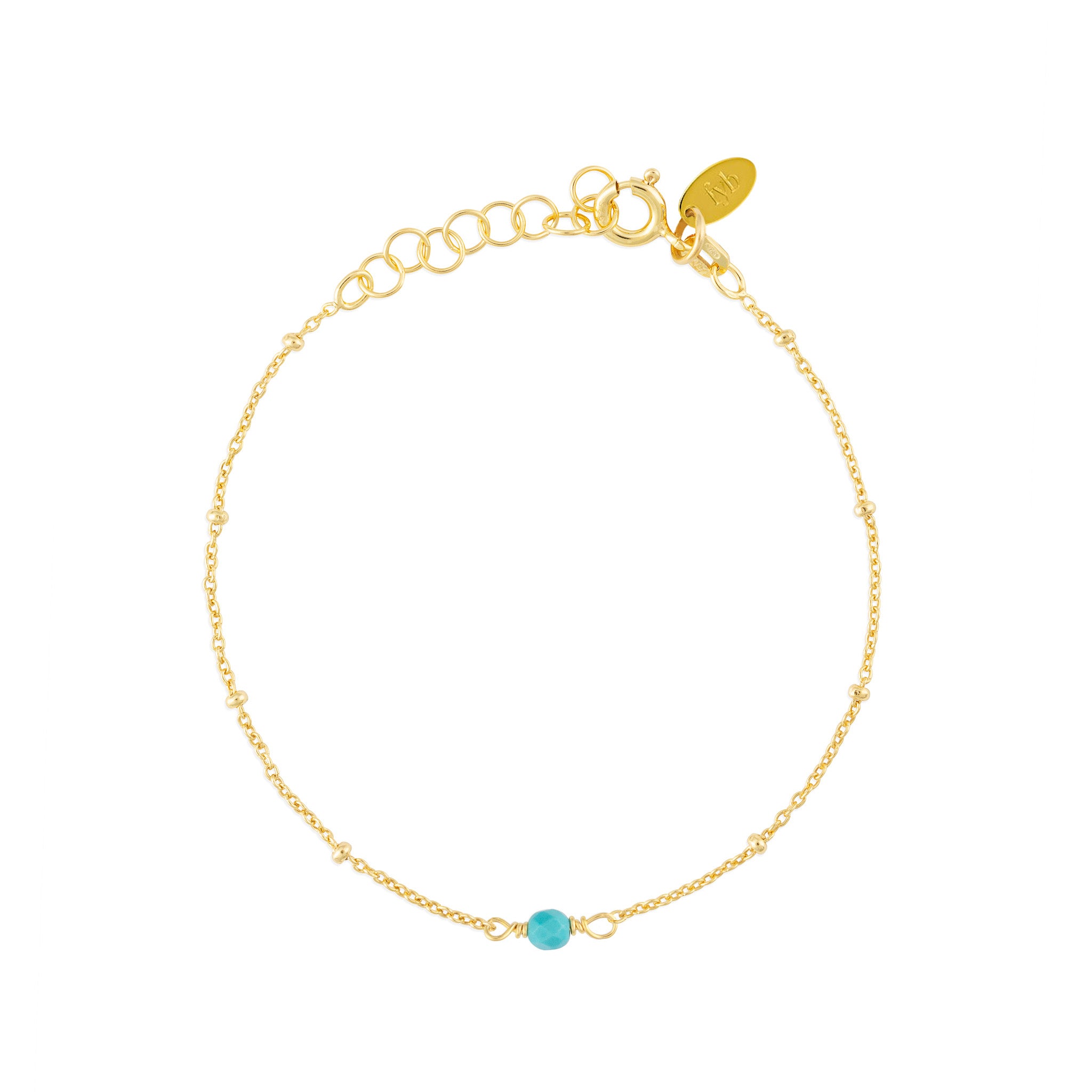 DECEMBER BIRTHSTONE BRACELET GOLD