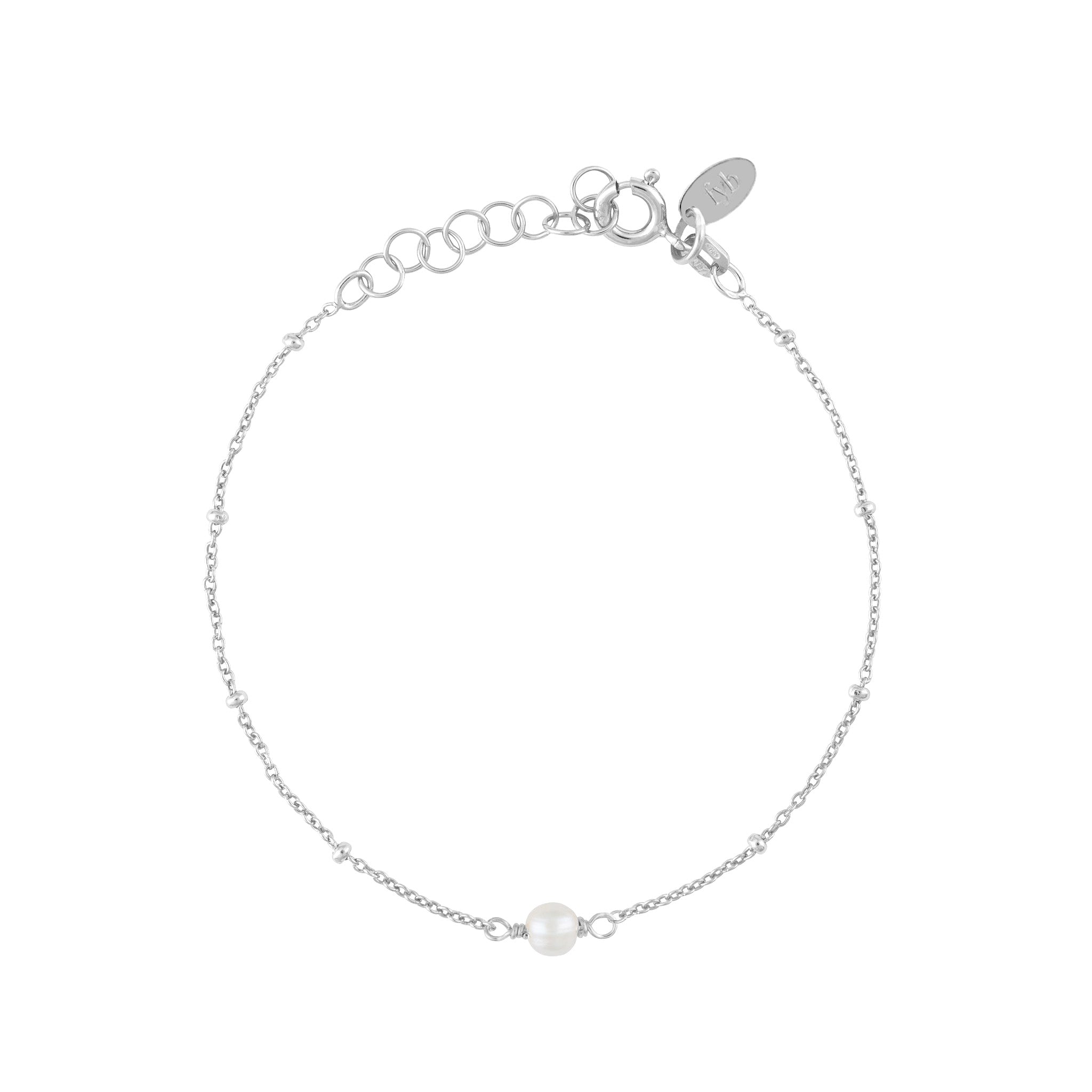JUNE BIRTHSTONE BRACELET SILVER