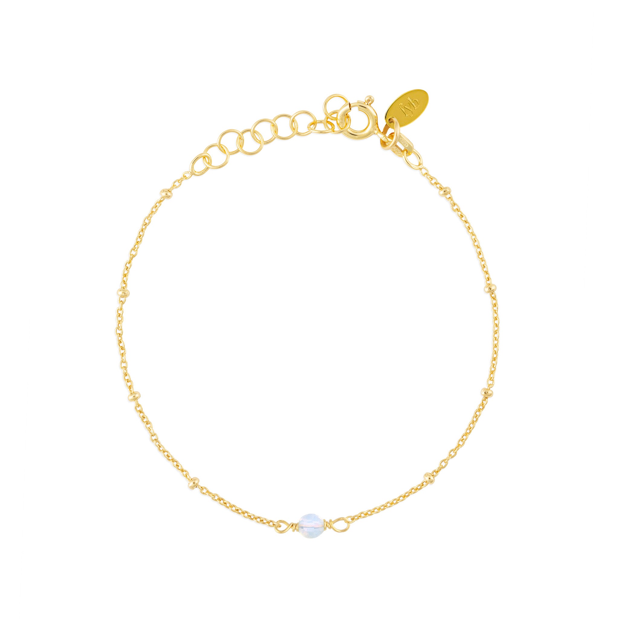OCTOBER BIRTHSTONE BRACELET GOLD
