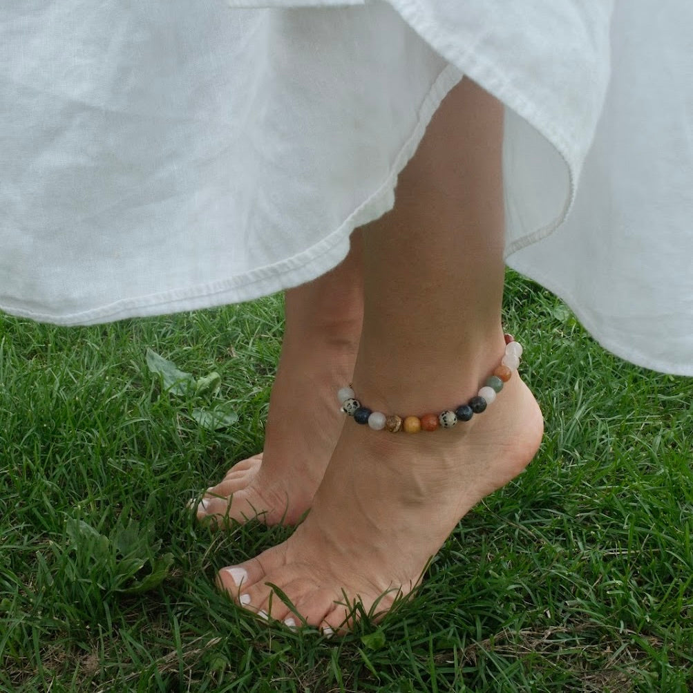 PALOMA ANKLET MULTI STONE