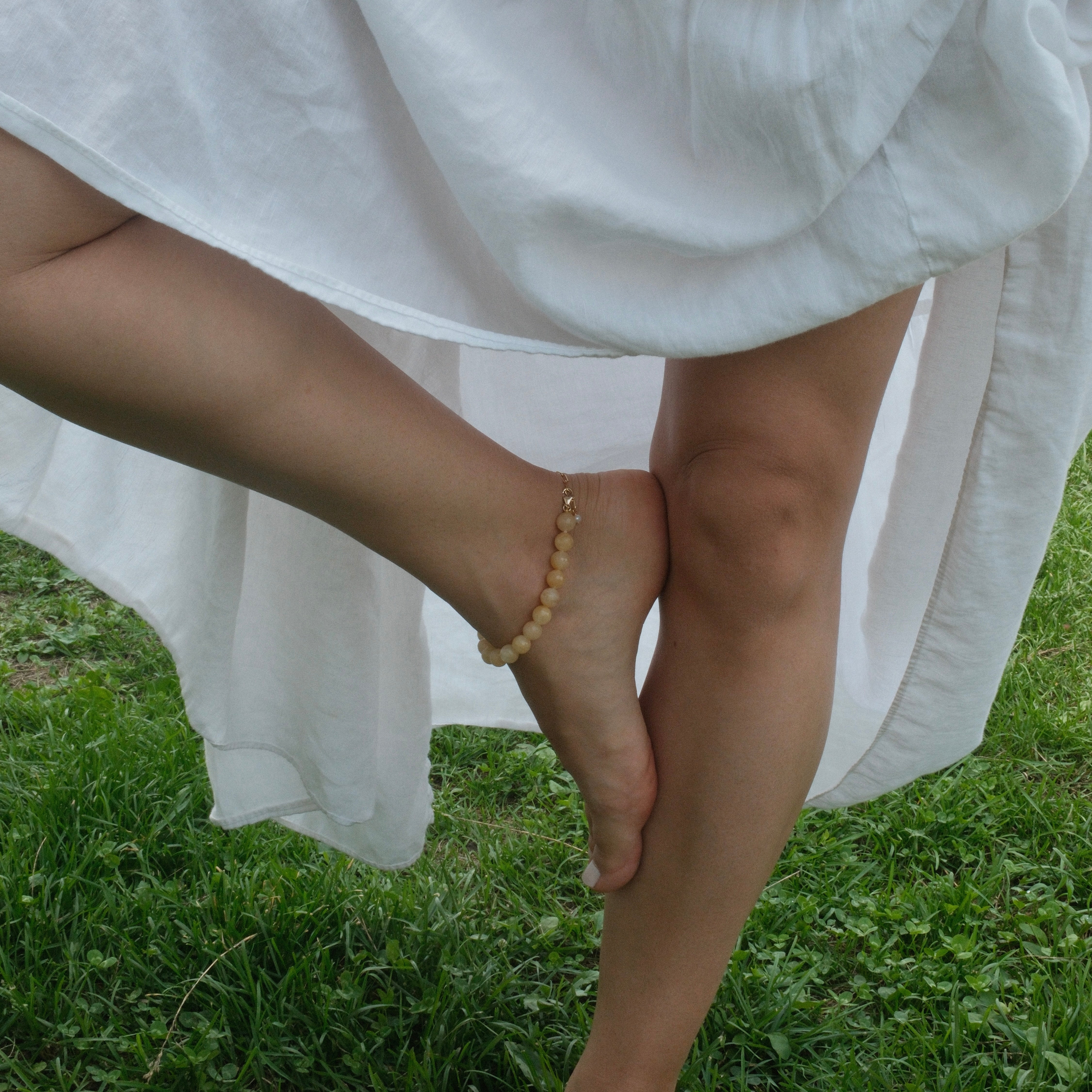 PALOMA ANKLET YELLOW JADE