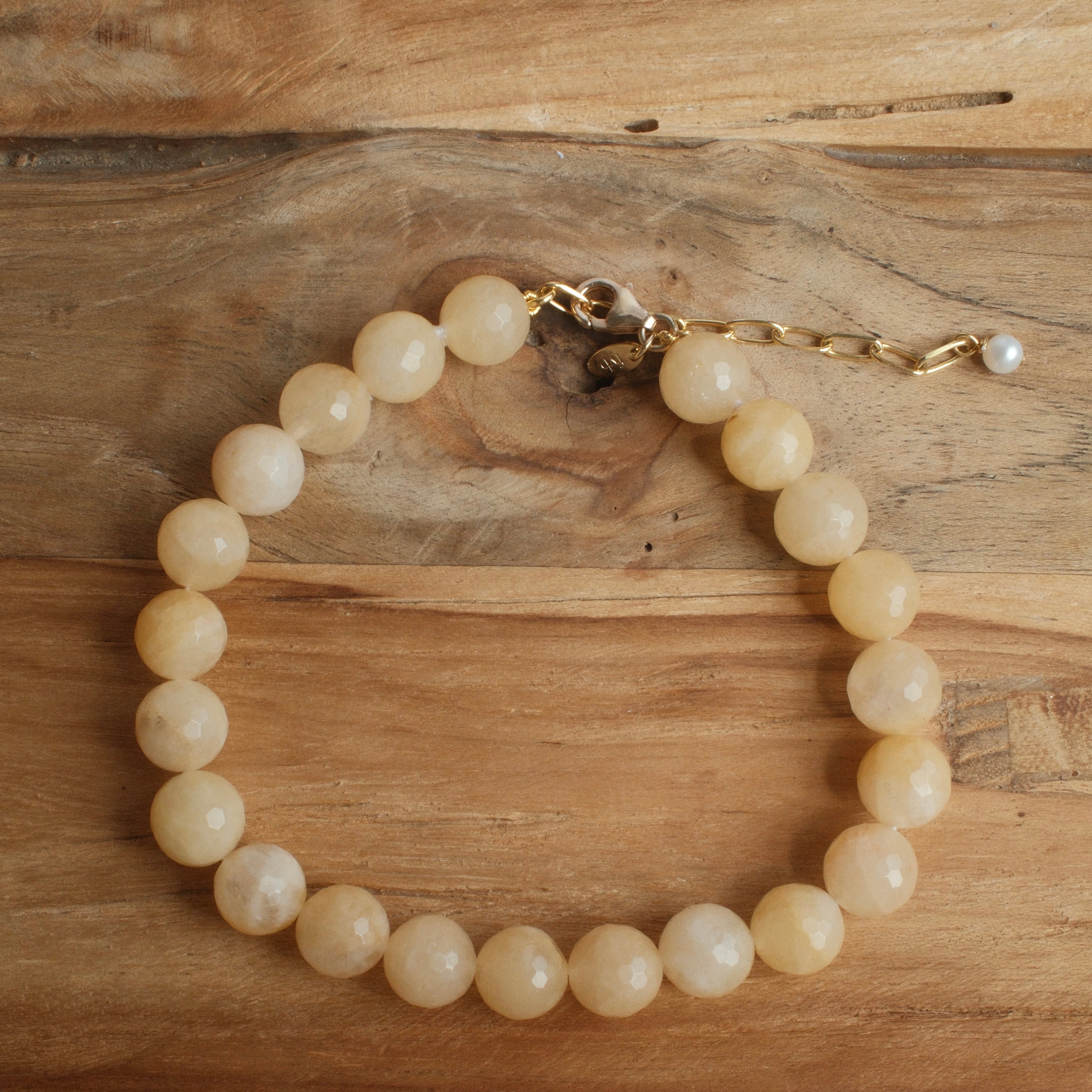 PALOMA ANKLET YELLOW JADE
