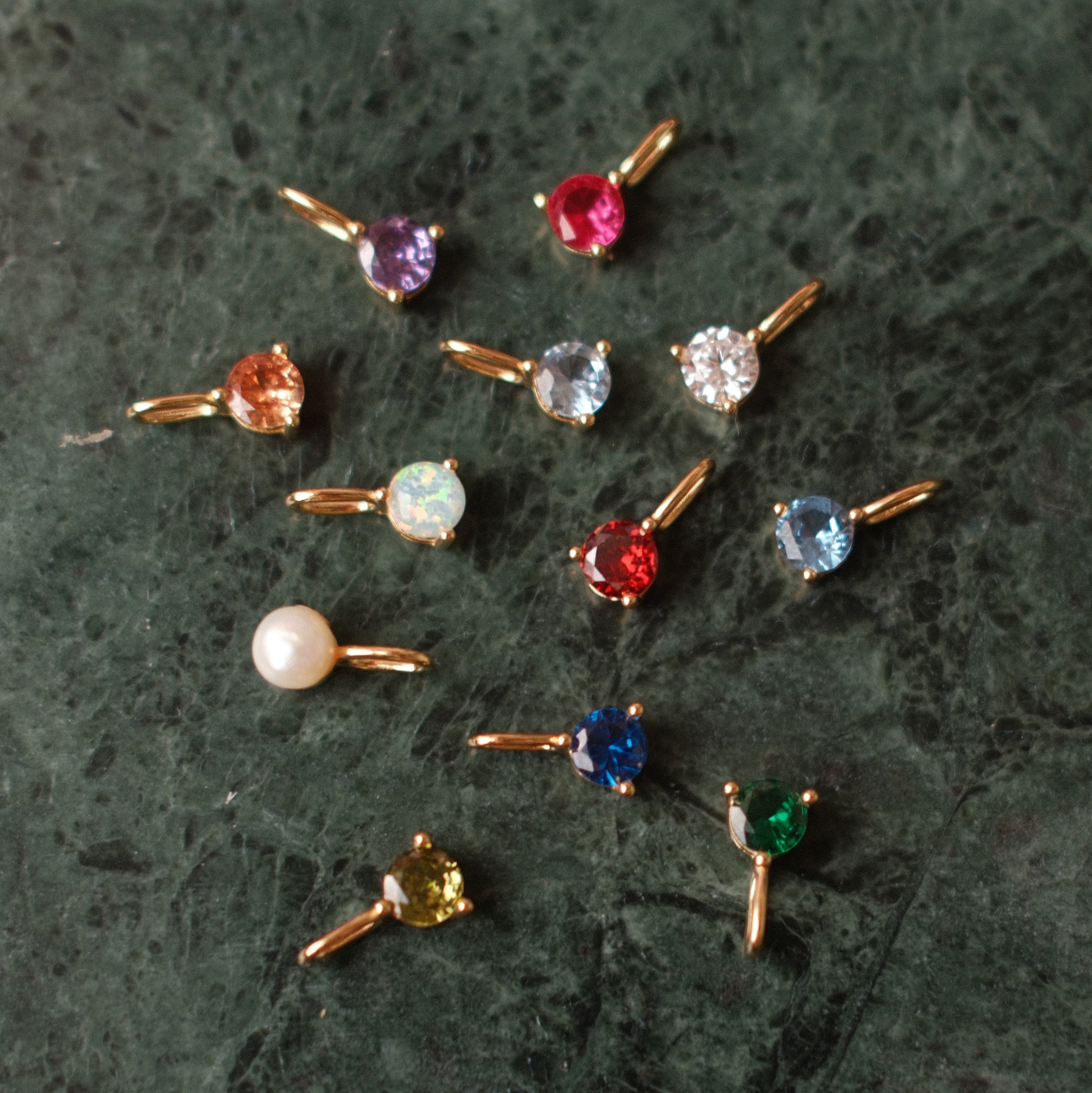 BIRTHSTONE CHARM NECKLACE