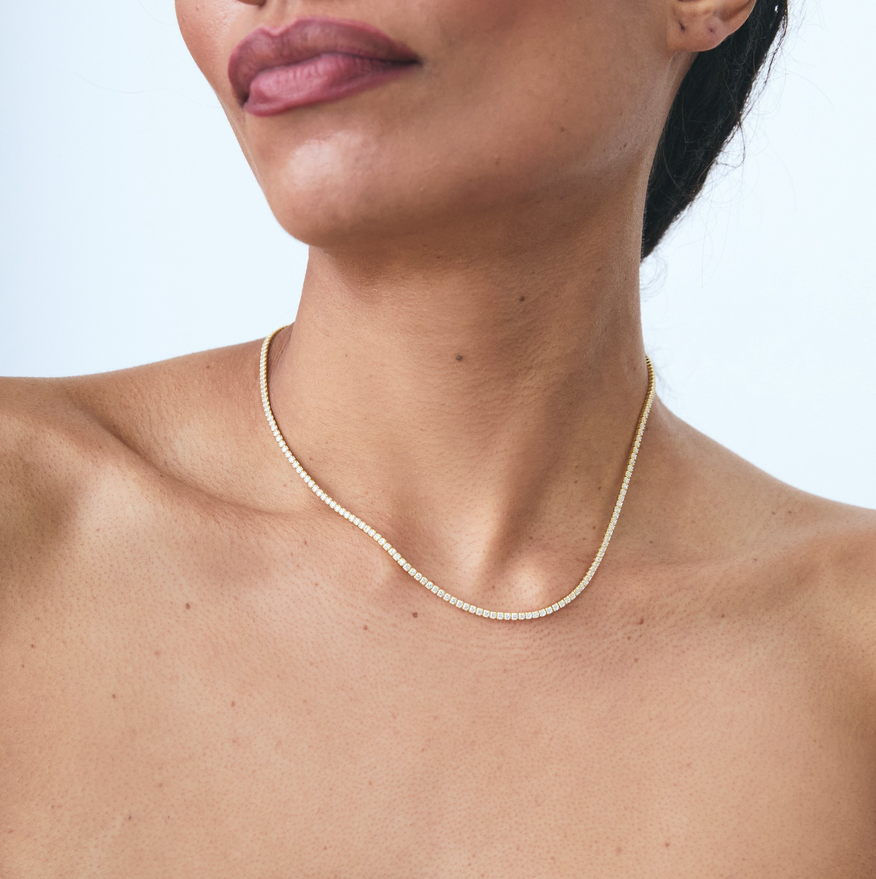 DIANA TENNIS NECKLACE GOLD