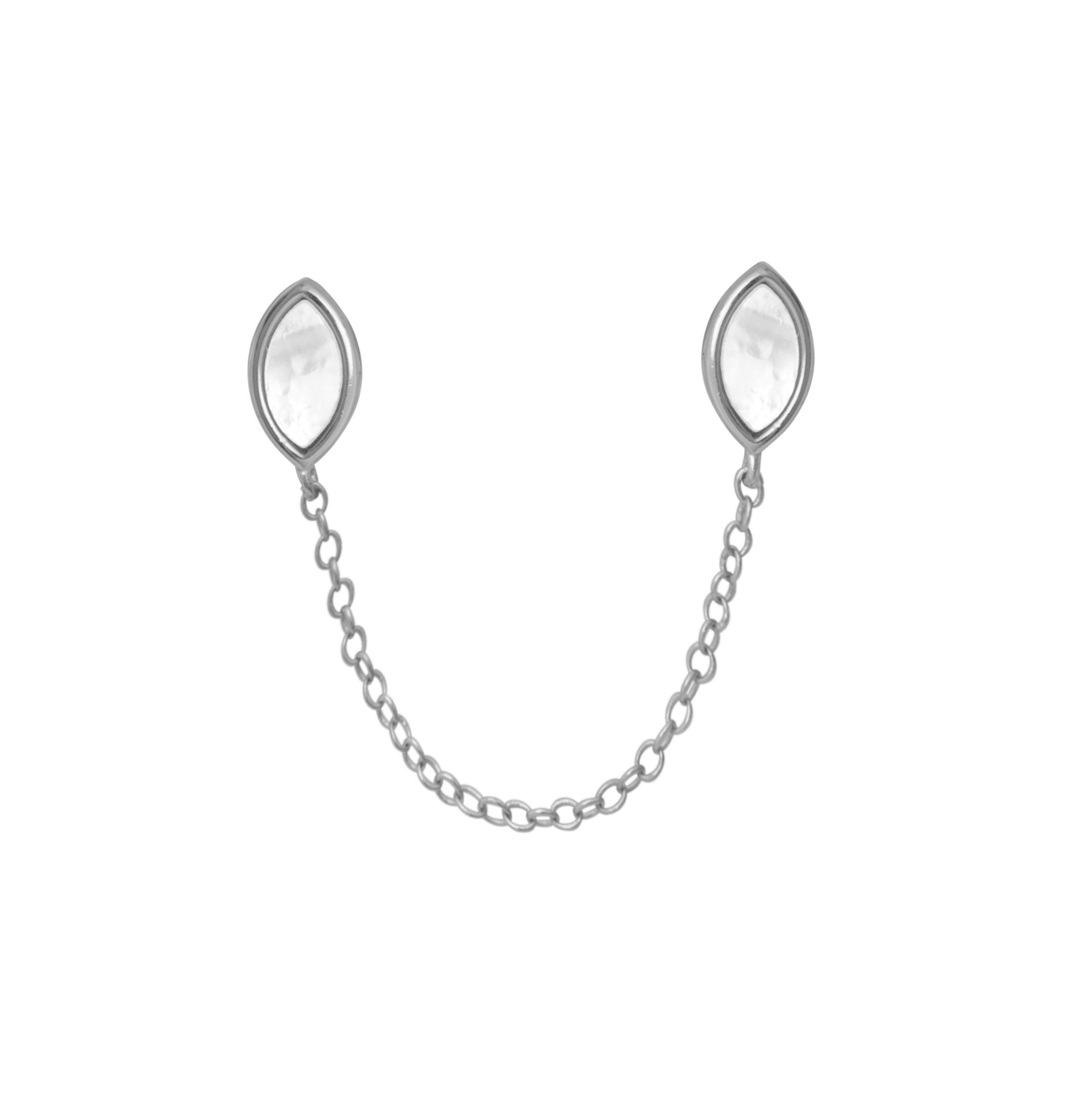 CASSIA CHAIN STUDS SILVER