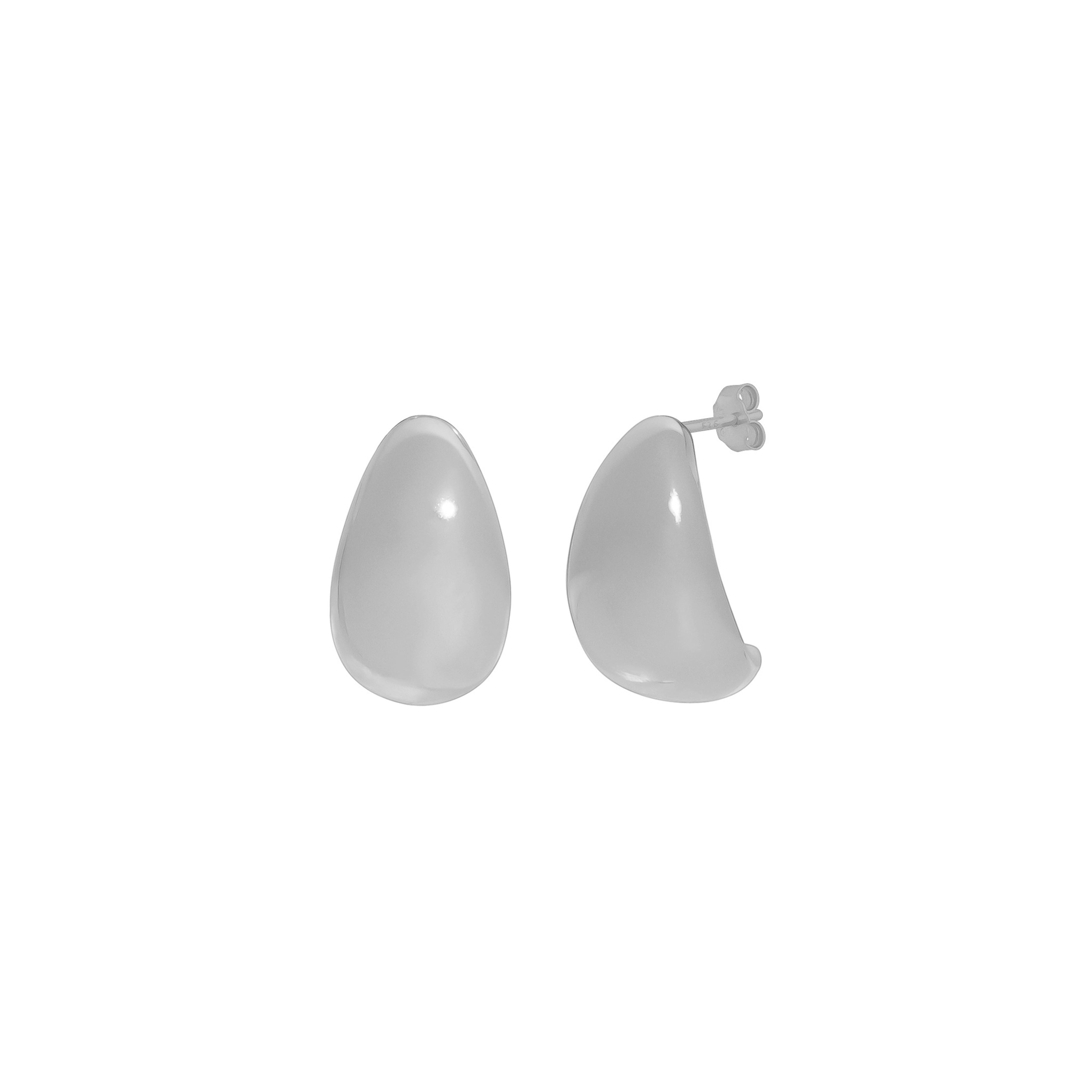 HARLEY DOME EARRINGS SILVER