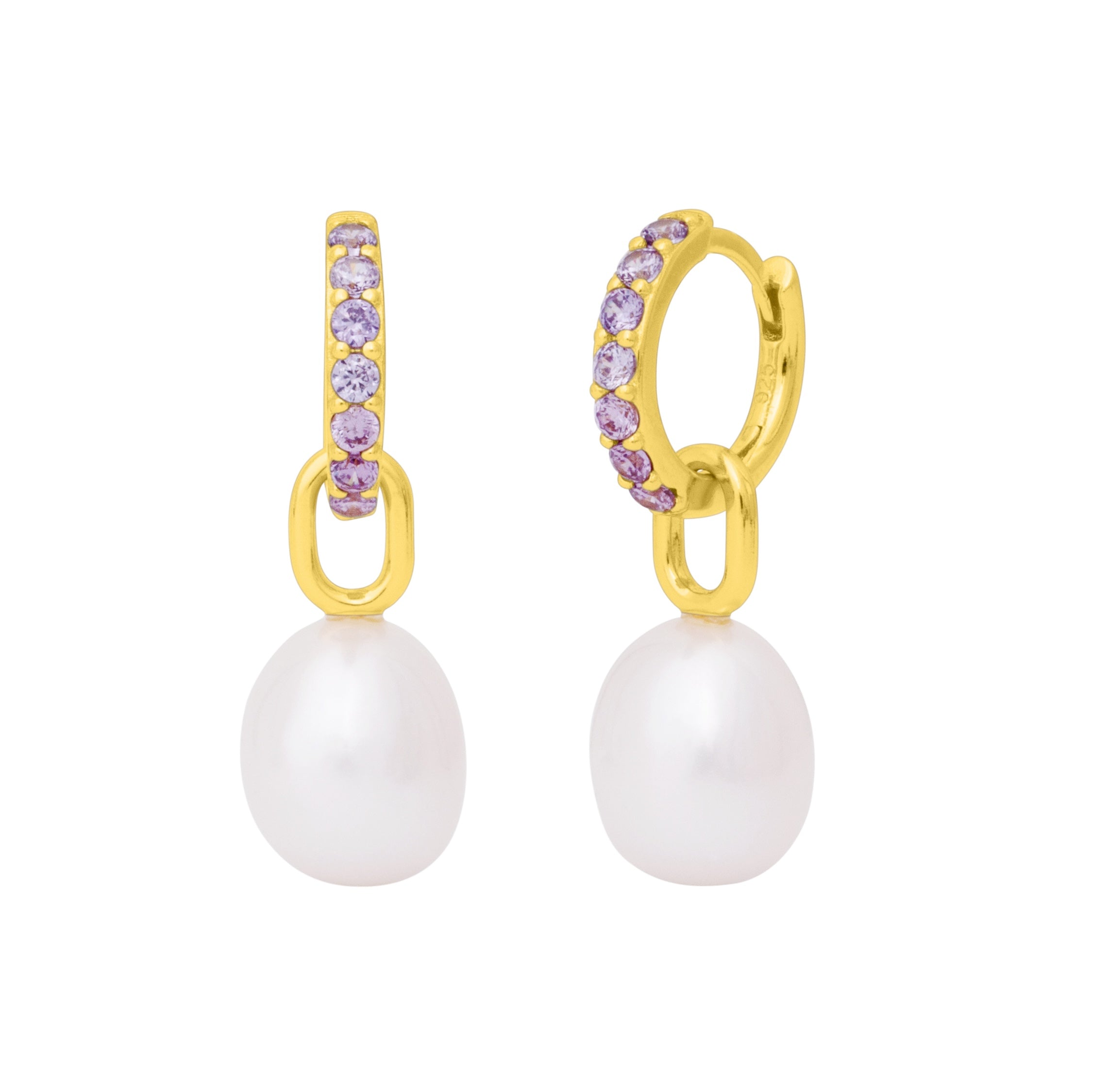 JULIETTE PEARL HUGGIES GOLD