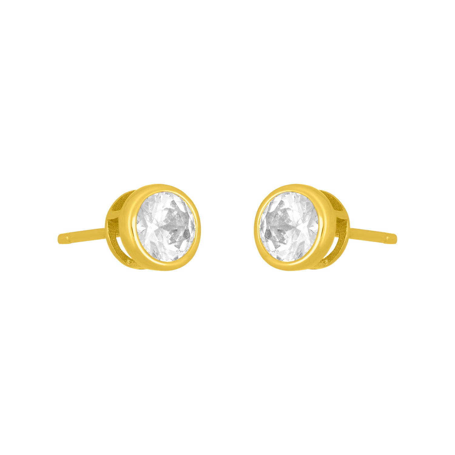MARISOL BEZEL STUD 5MM