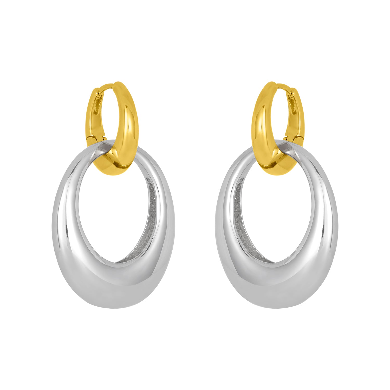 PETRA MIXED METAL HOOPS