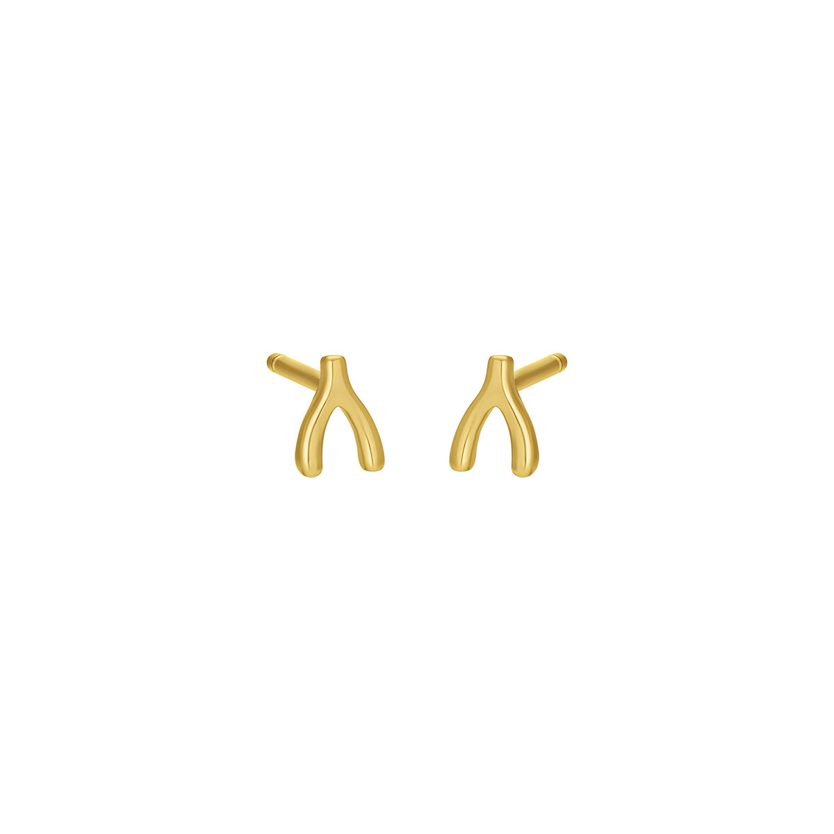 PETITE WISHBONE STUDS
