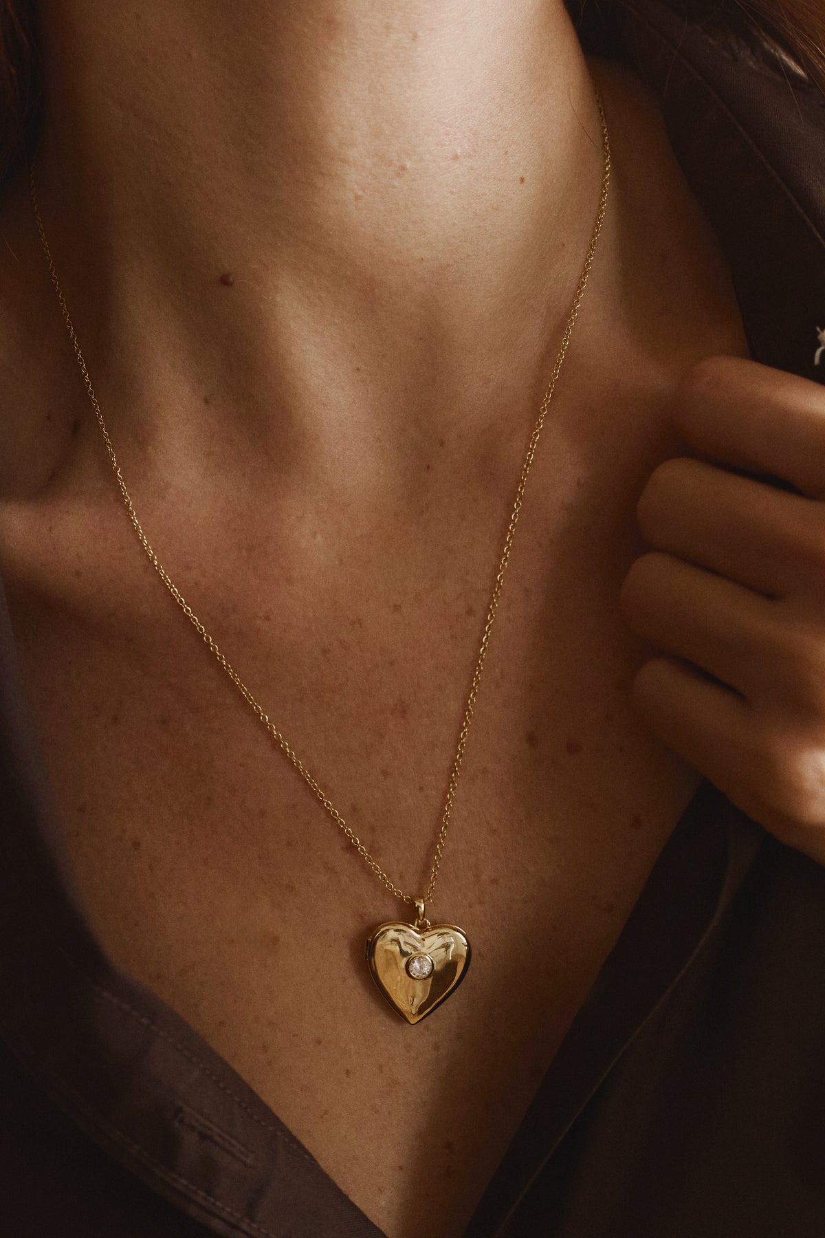 KEEPSAKE HEART LOCKET NECKLACE