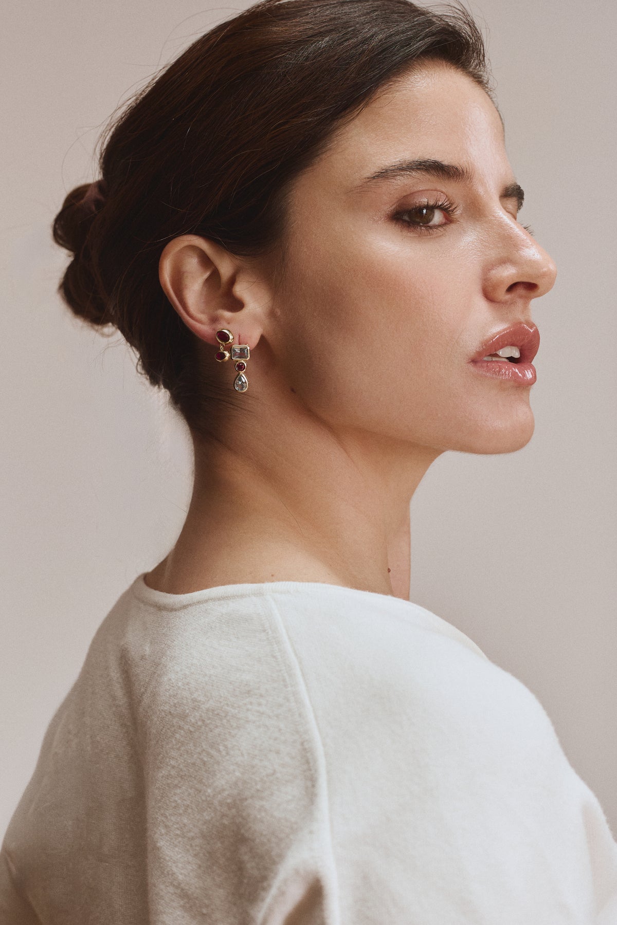 INGRID RUBY EARRINGS