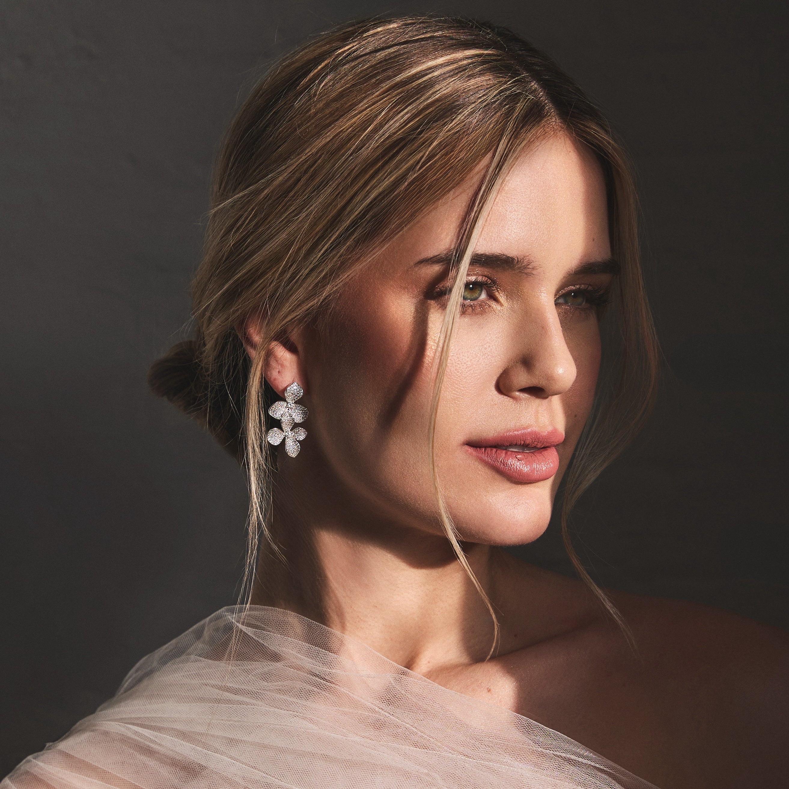 SAKURA EARRINGS SILVER