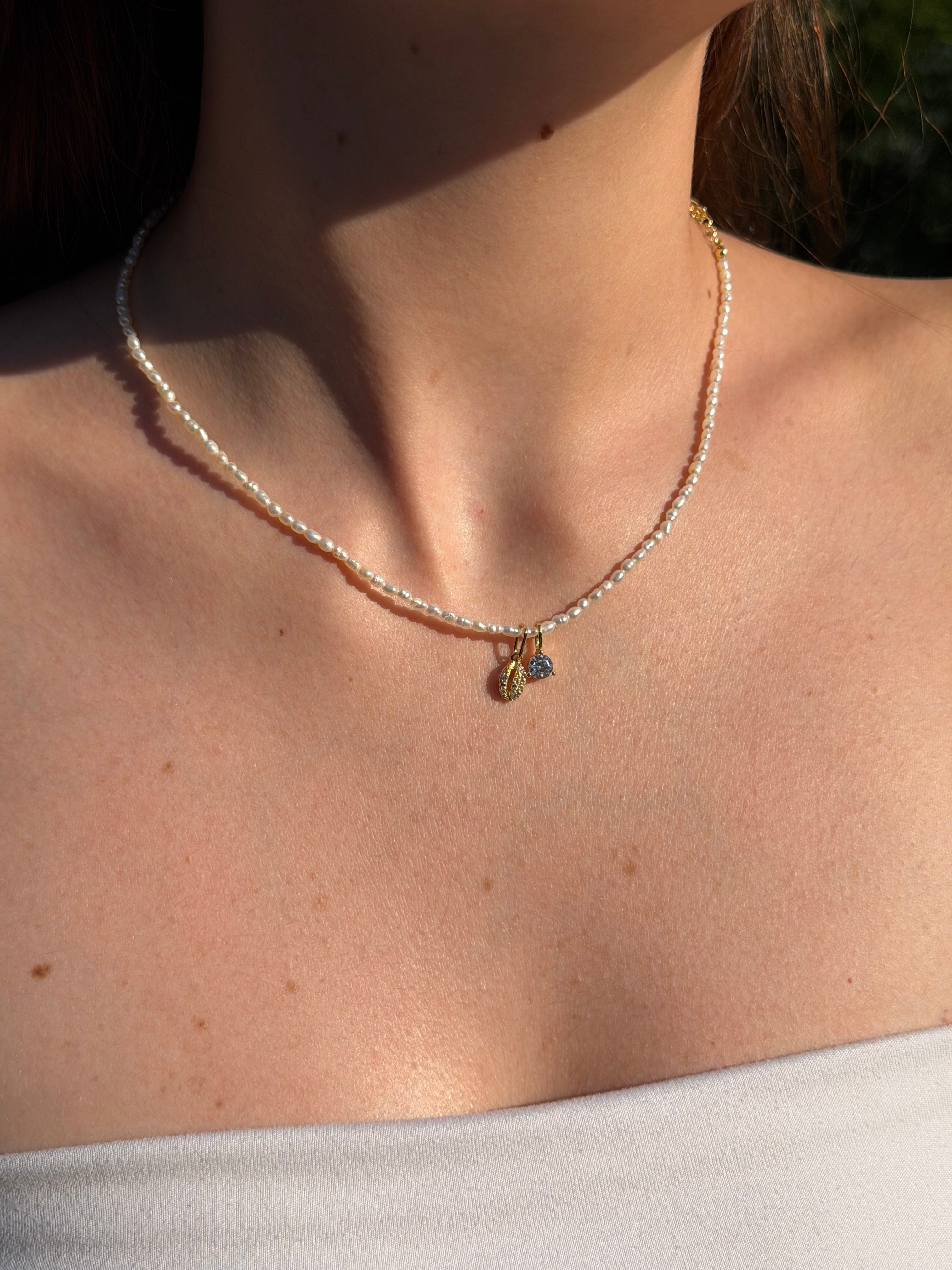 MICRO GEM CHAIN FRESH WATER PEARL