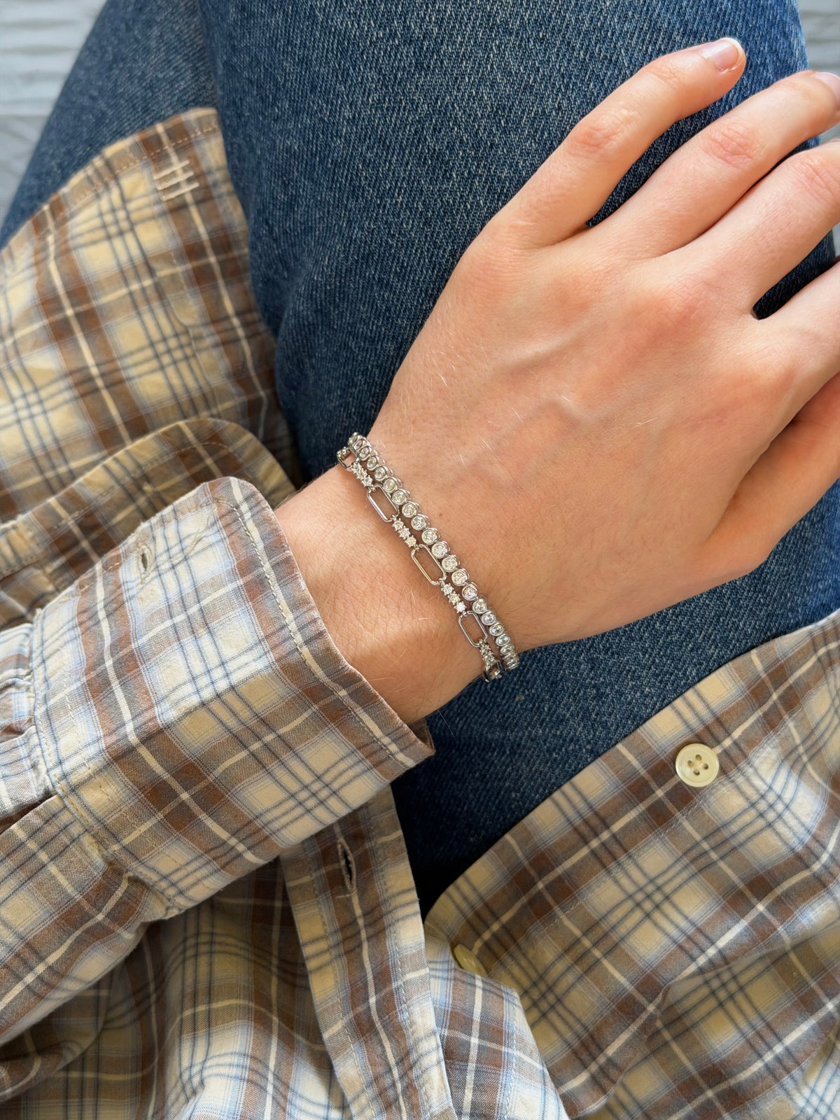 ADELINE TENNIS BRACELET SILVER