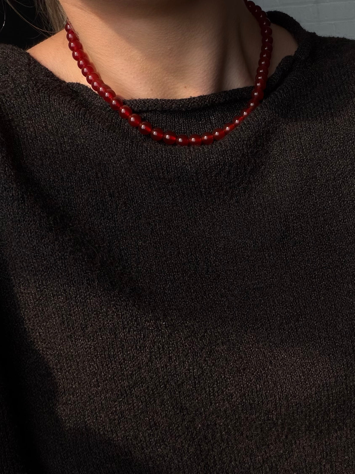 PETITE PALOMA NECKLACE CARNELIAN