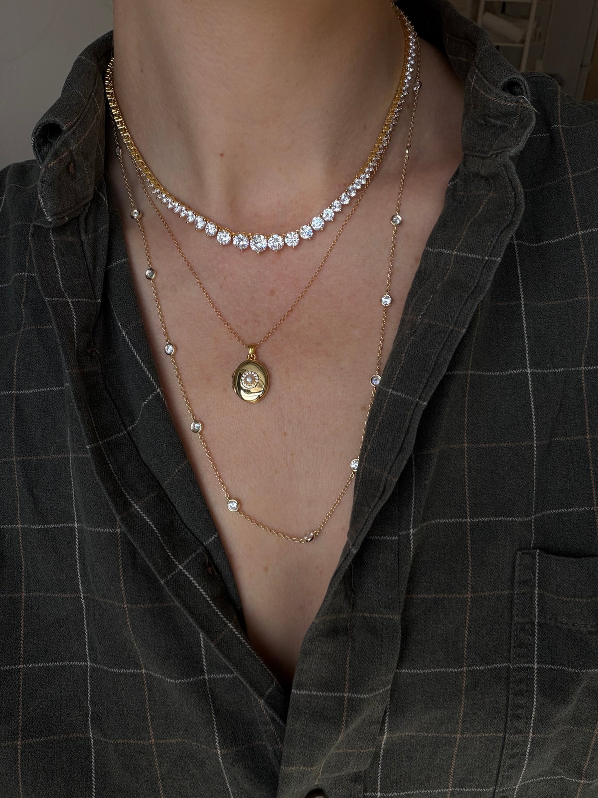RORY LOCKET NECKLACE GOLD