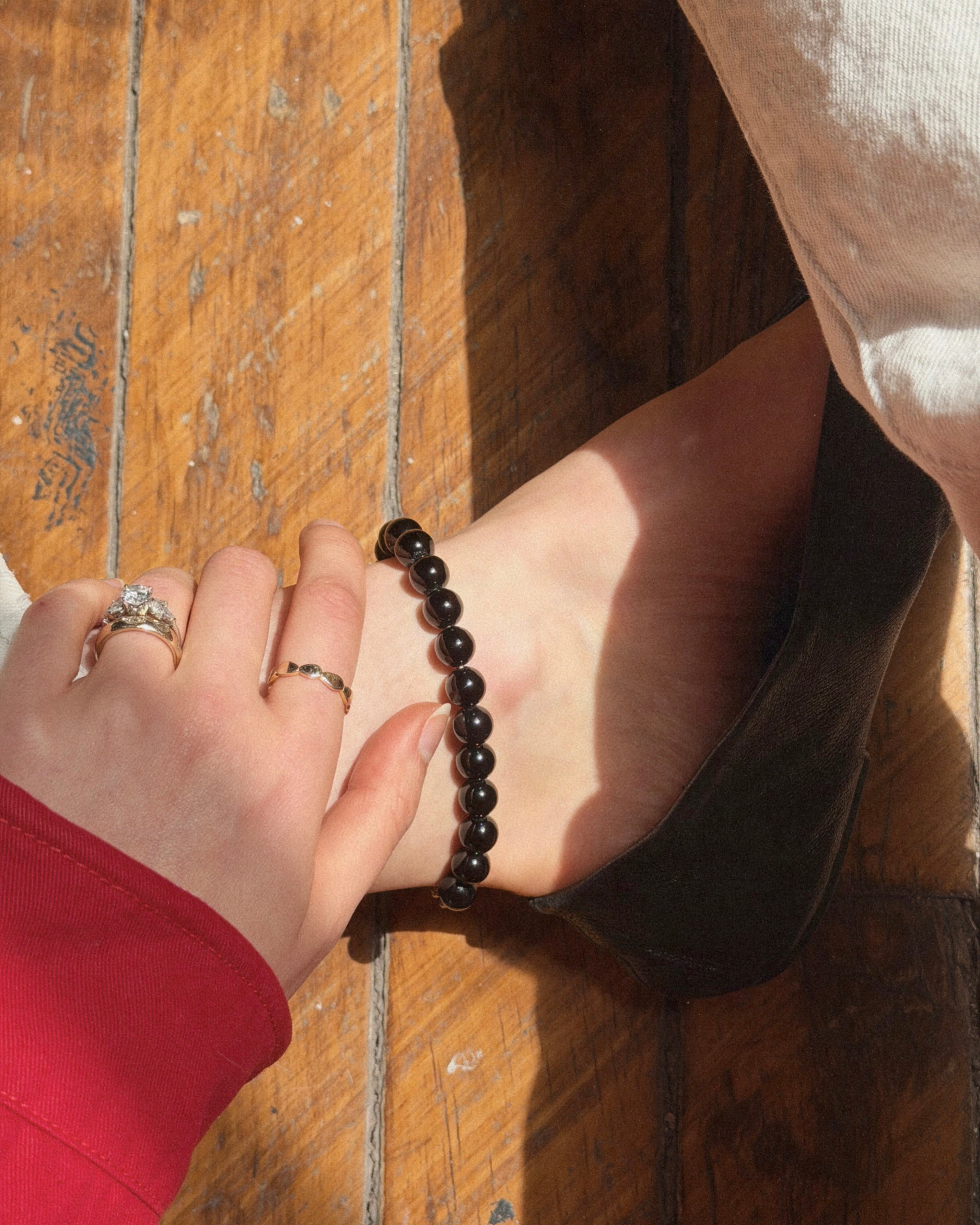 PALOMA ANKLET BLACK ONYX