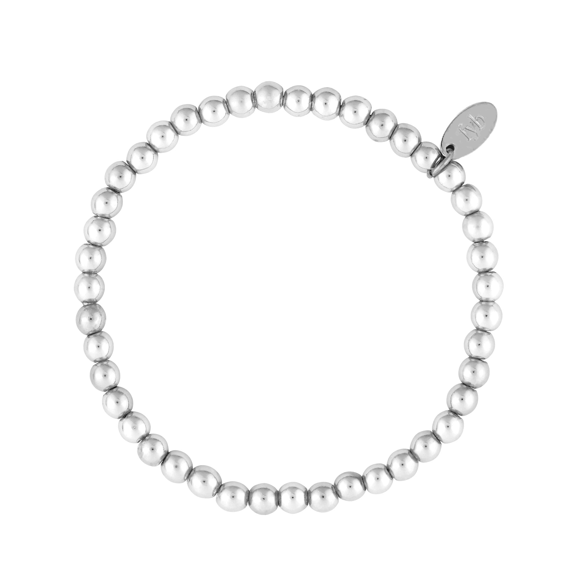 SILVER STAPLE BRACELET