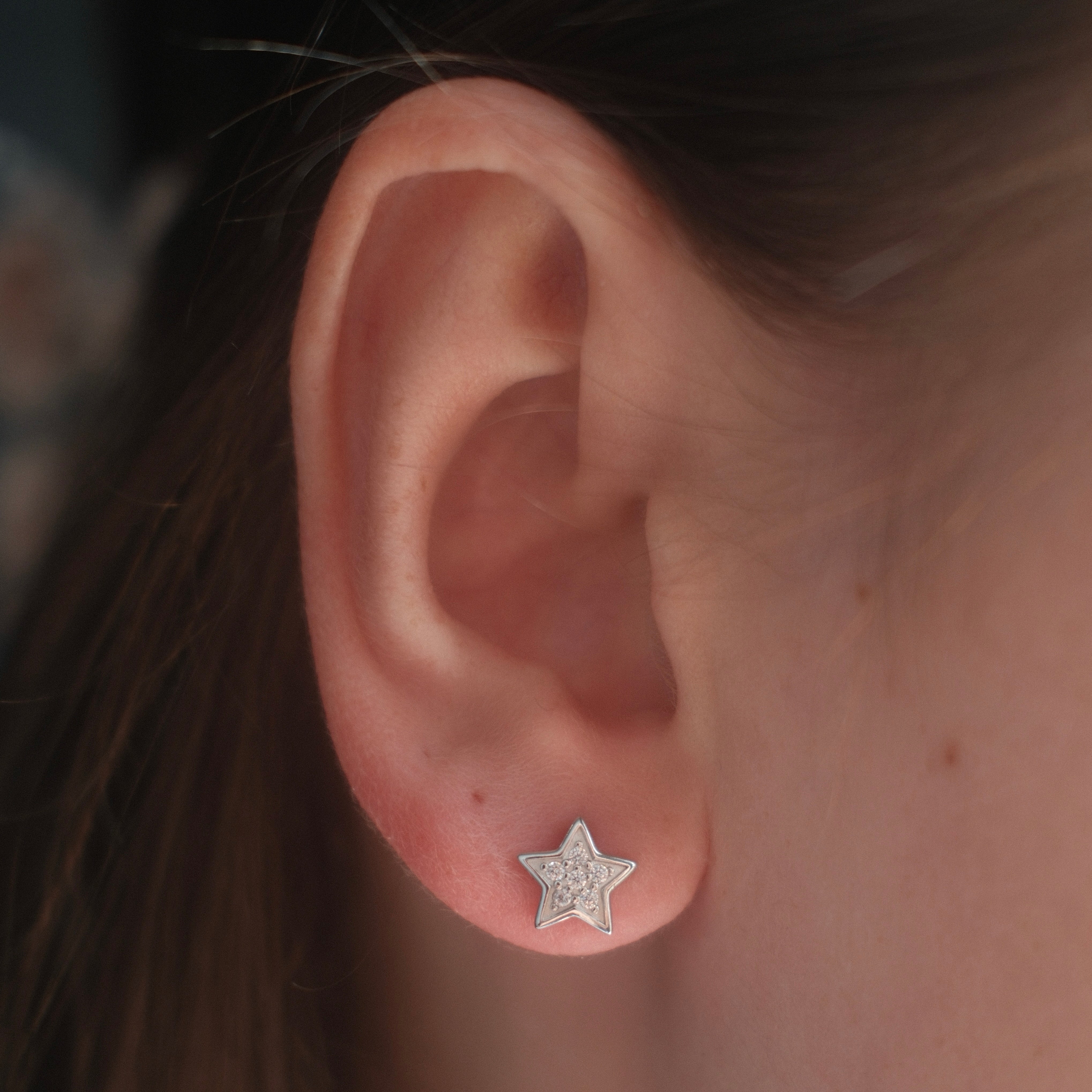 STARRY EYED STUDS SILVER