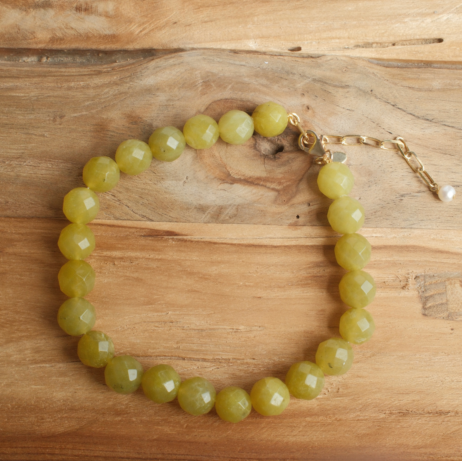 PALOMA ANKLET OLIVE JADE