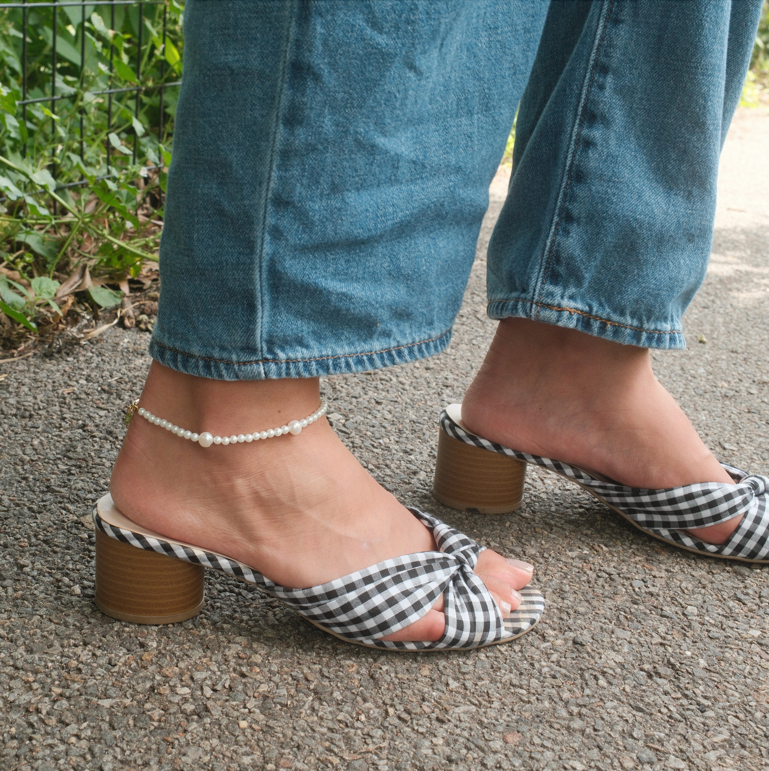 VIOLETTE PEARL ANKLET