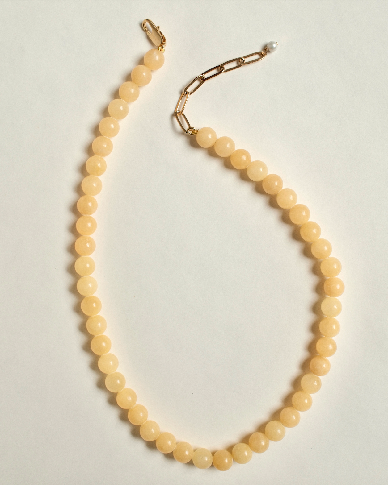 PETITE PALOMA NECKLACE HONEY JASPER