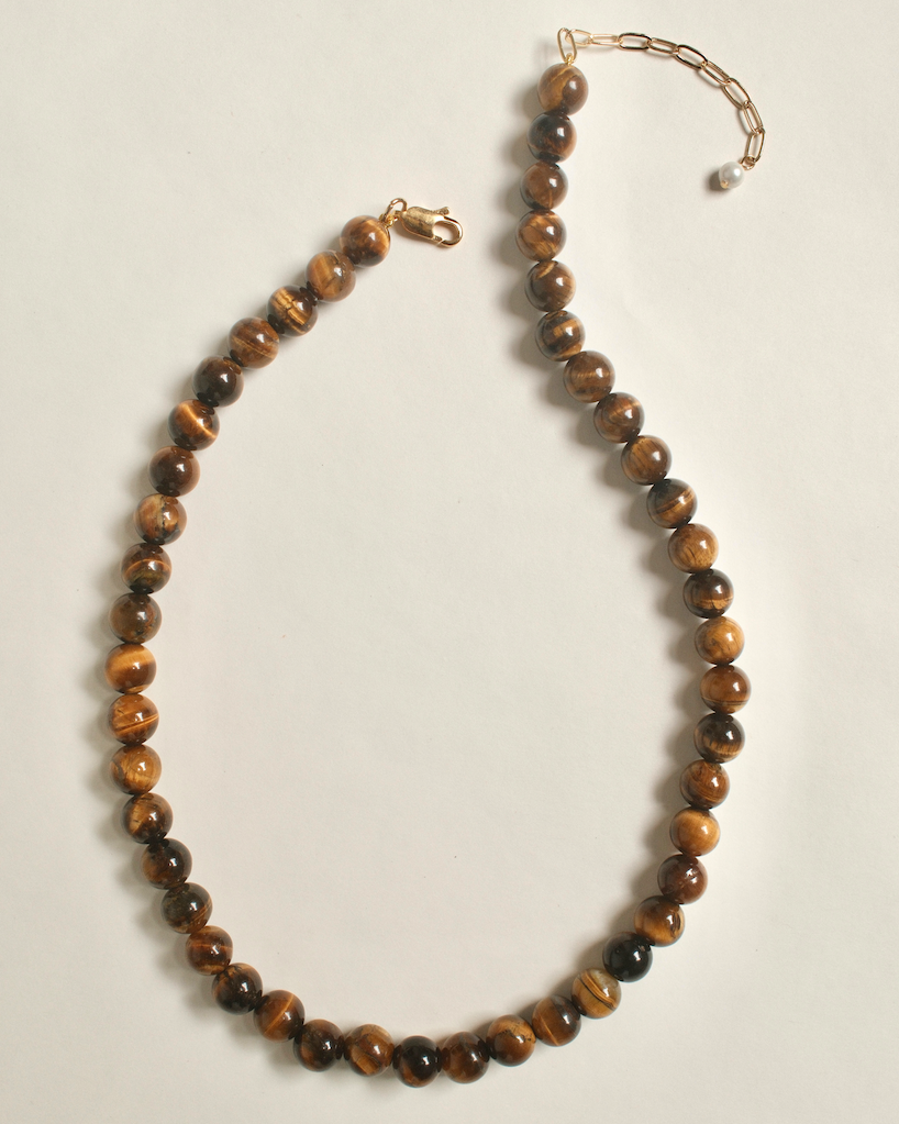 PETITE PALOMA NECKLACE TIGERS EYE
