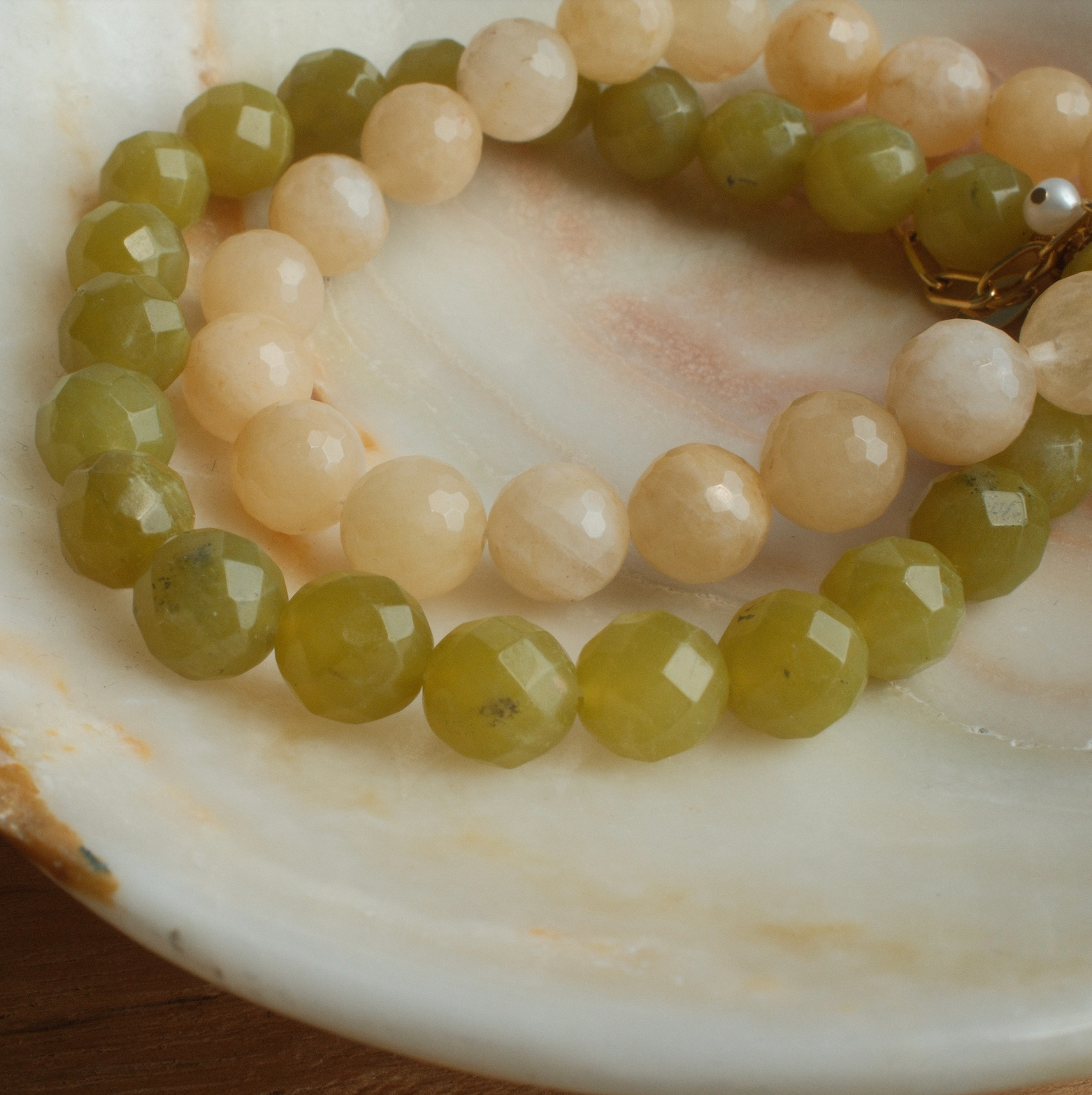 PALOMA ANKLET YELLOW JADE