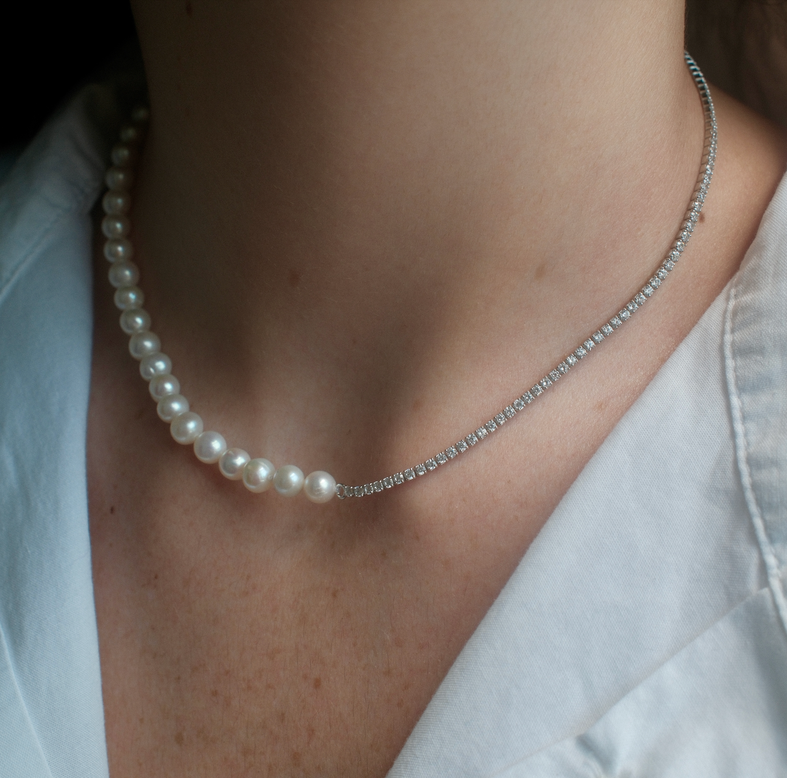 SEREPHINA TENNIS CHOKER SILVER