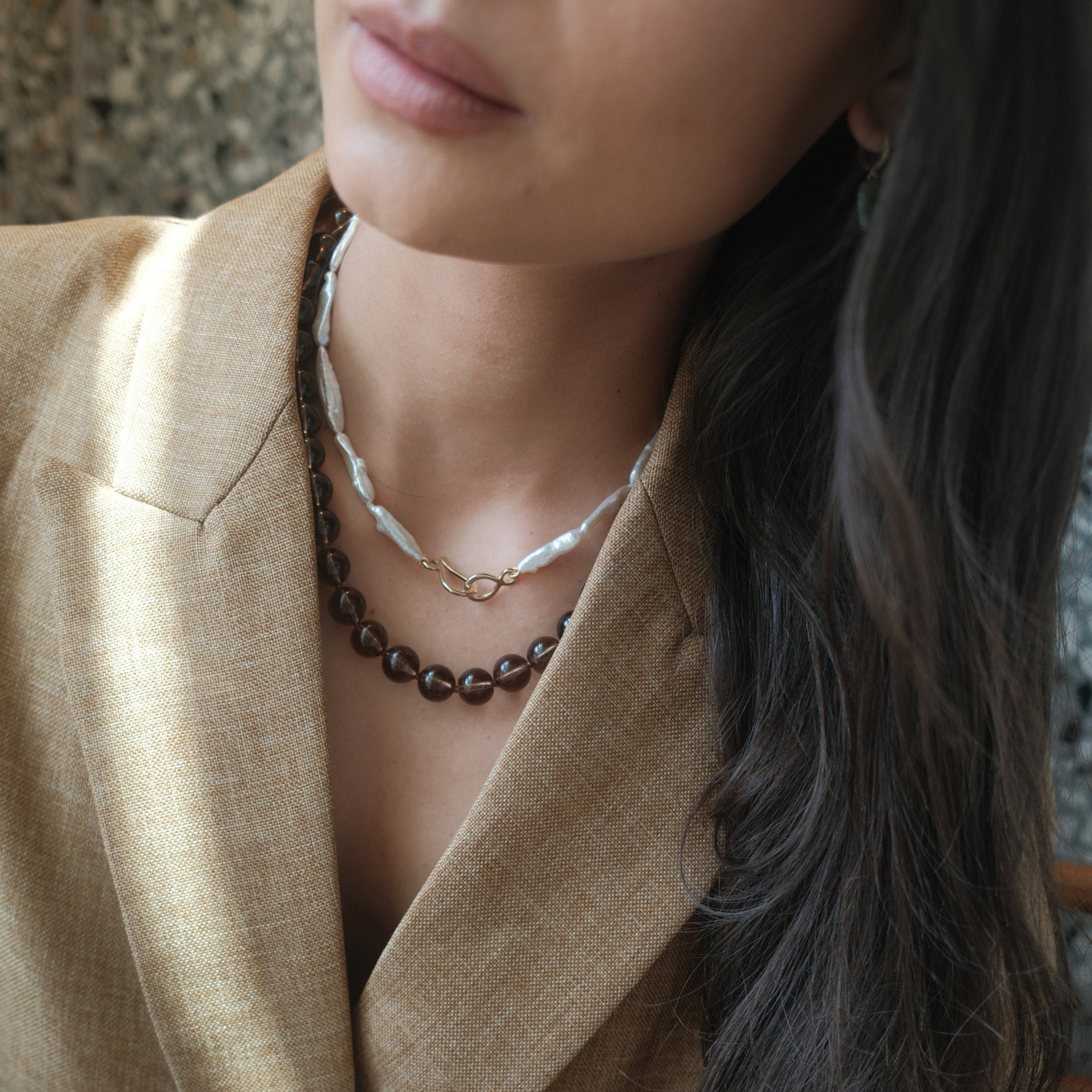 PALOMA NECKLACE SMOKY QUARTZ