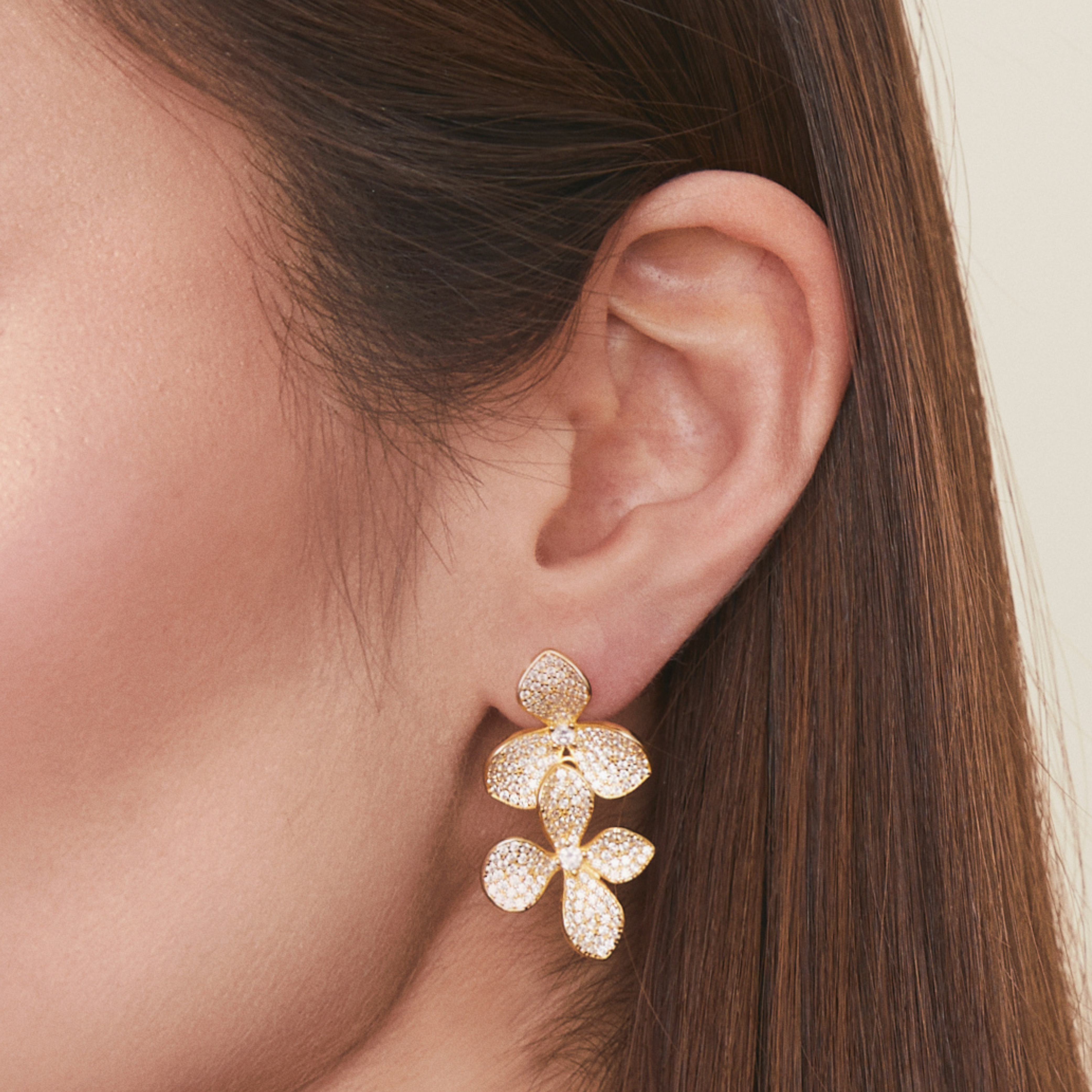 SAKURA EARRINGS GOLD