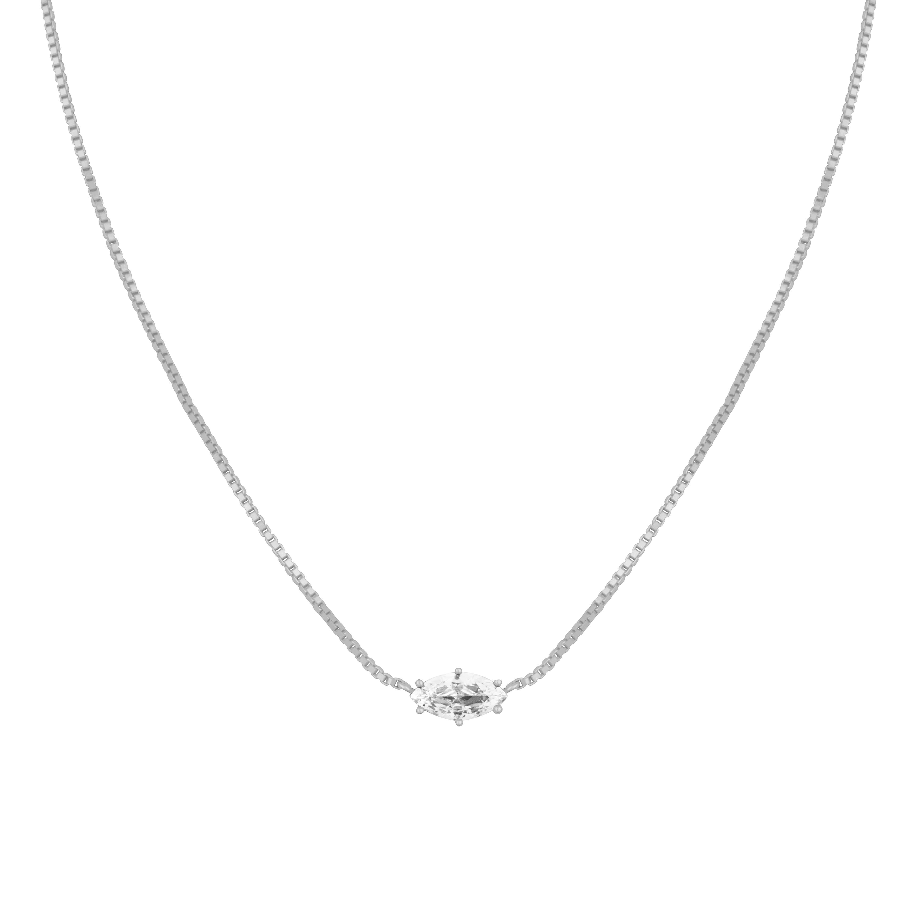 AVERIE PENDANT NECKLACE SILVER