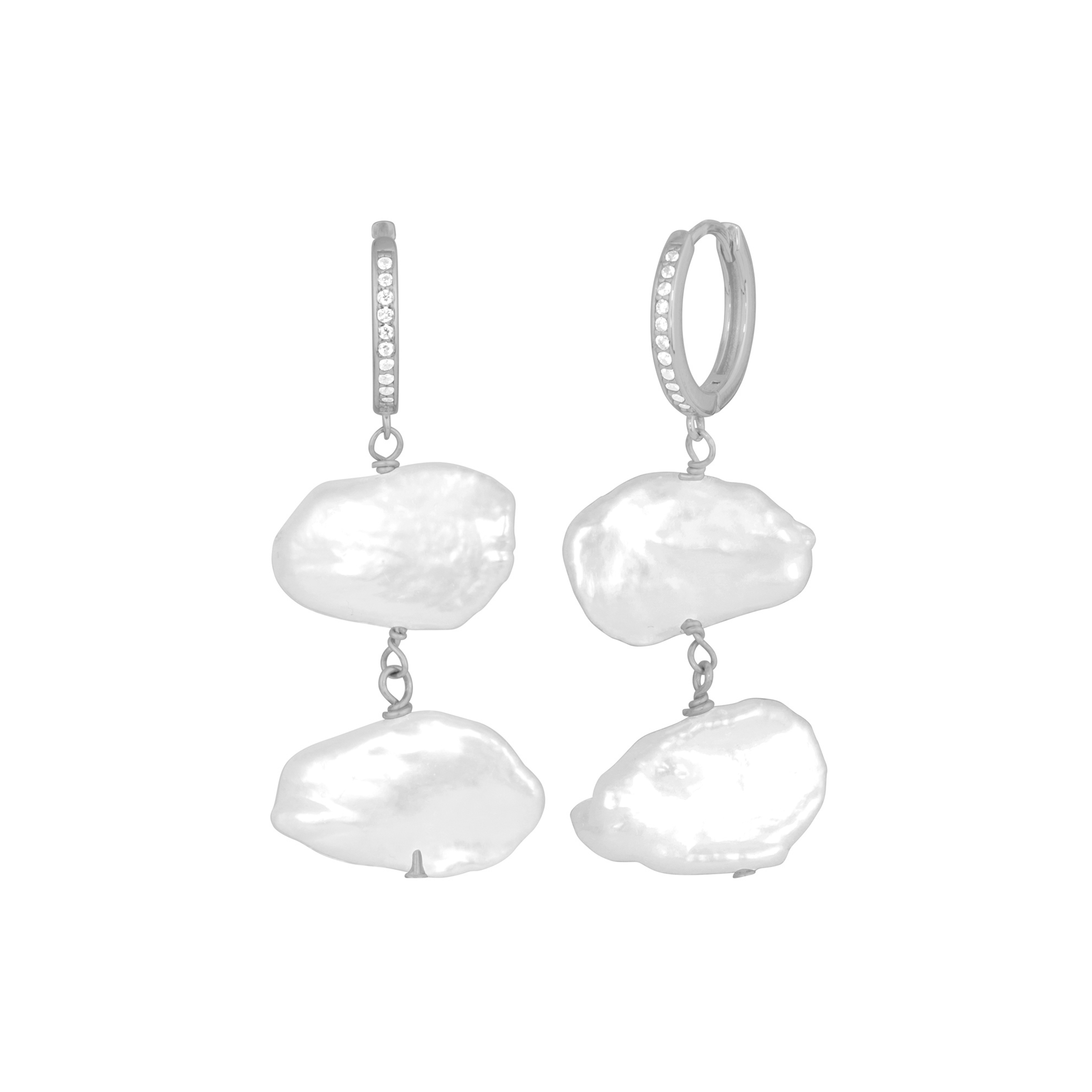 IMRIE PEARL HUGGIES SILVER