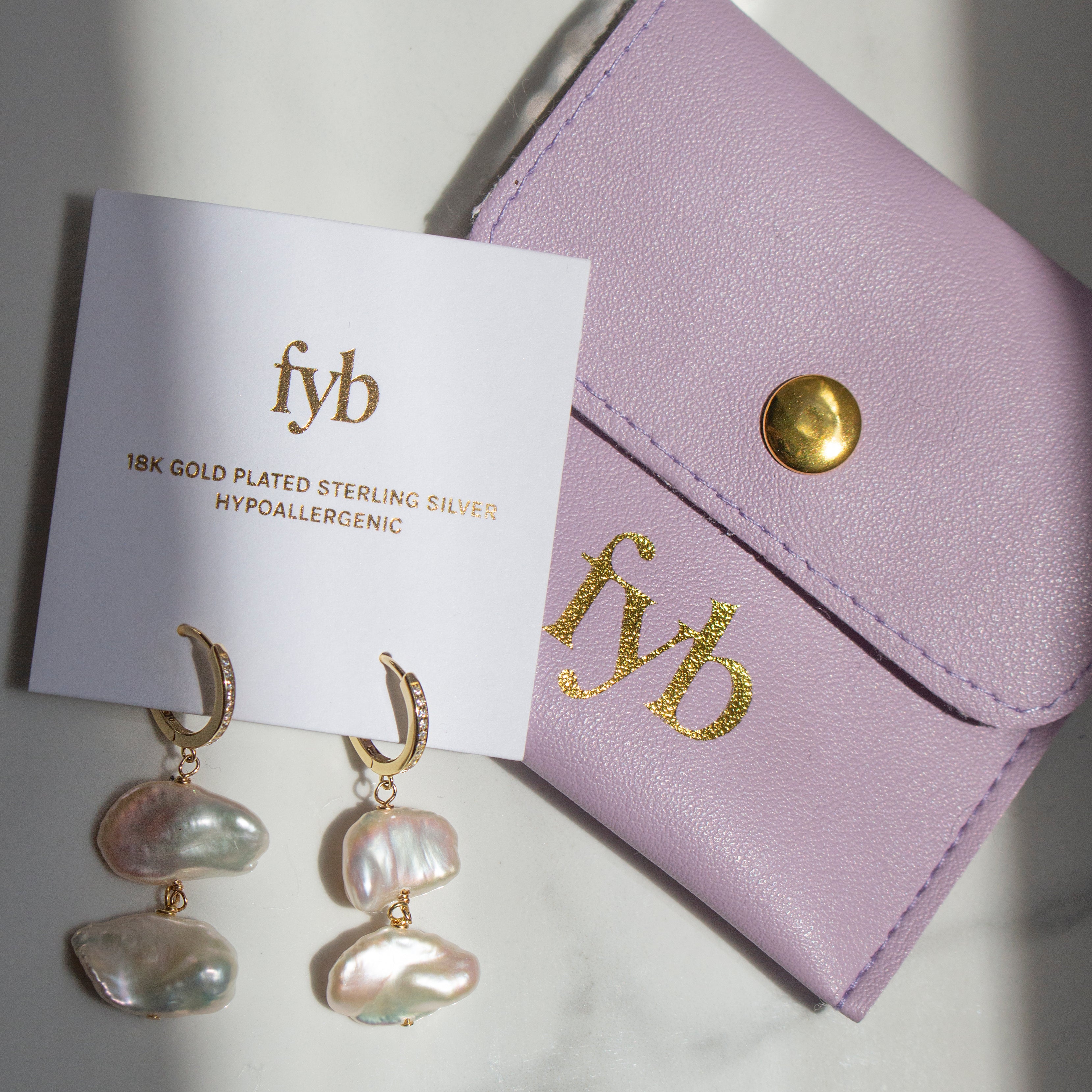 IMRIE PEARL HUGGIES GOLD