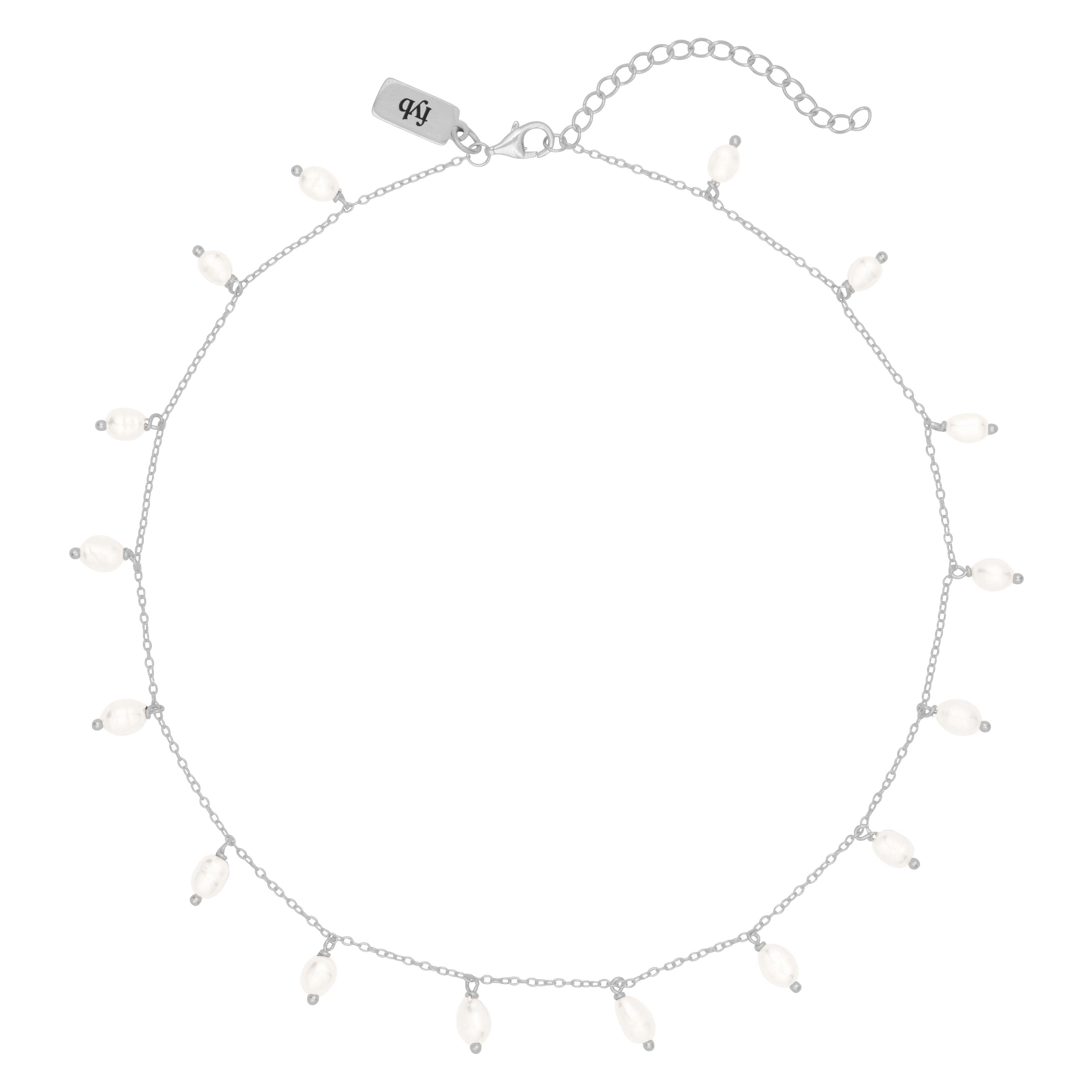 MARLEIGH PEARL NECKLACE SILVER