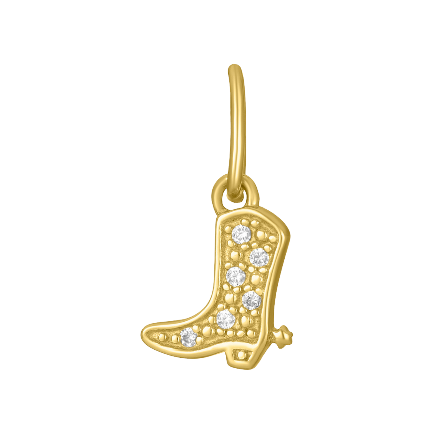 COWBOY BOOT CHARM - GOLD