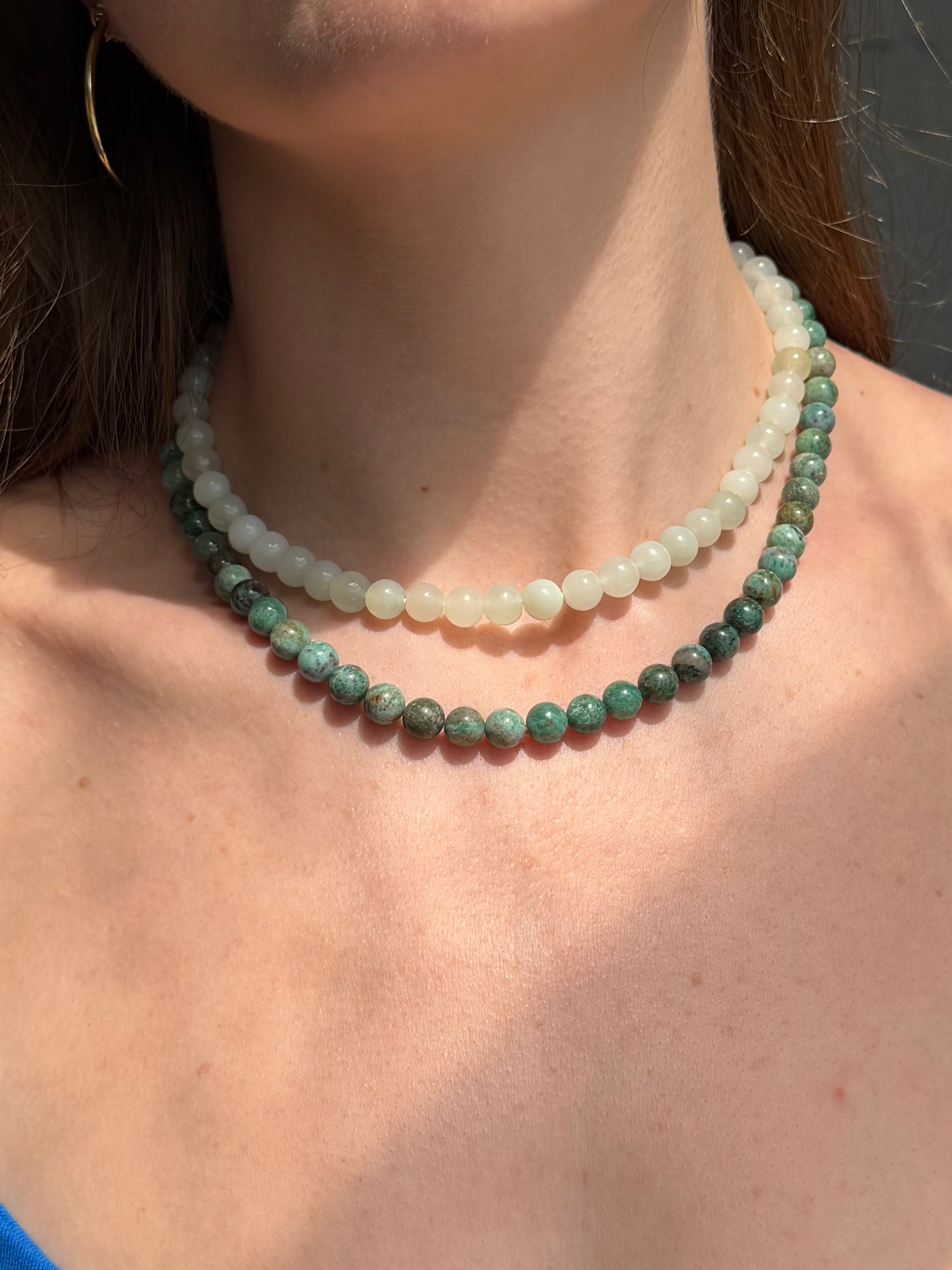 PETITE PALOMA NECKLACE LIME JADE