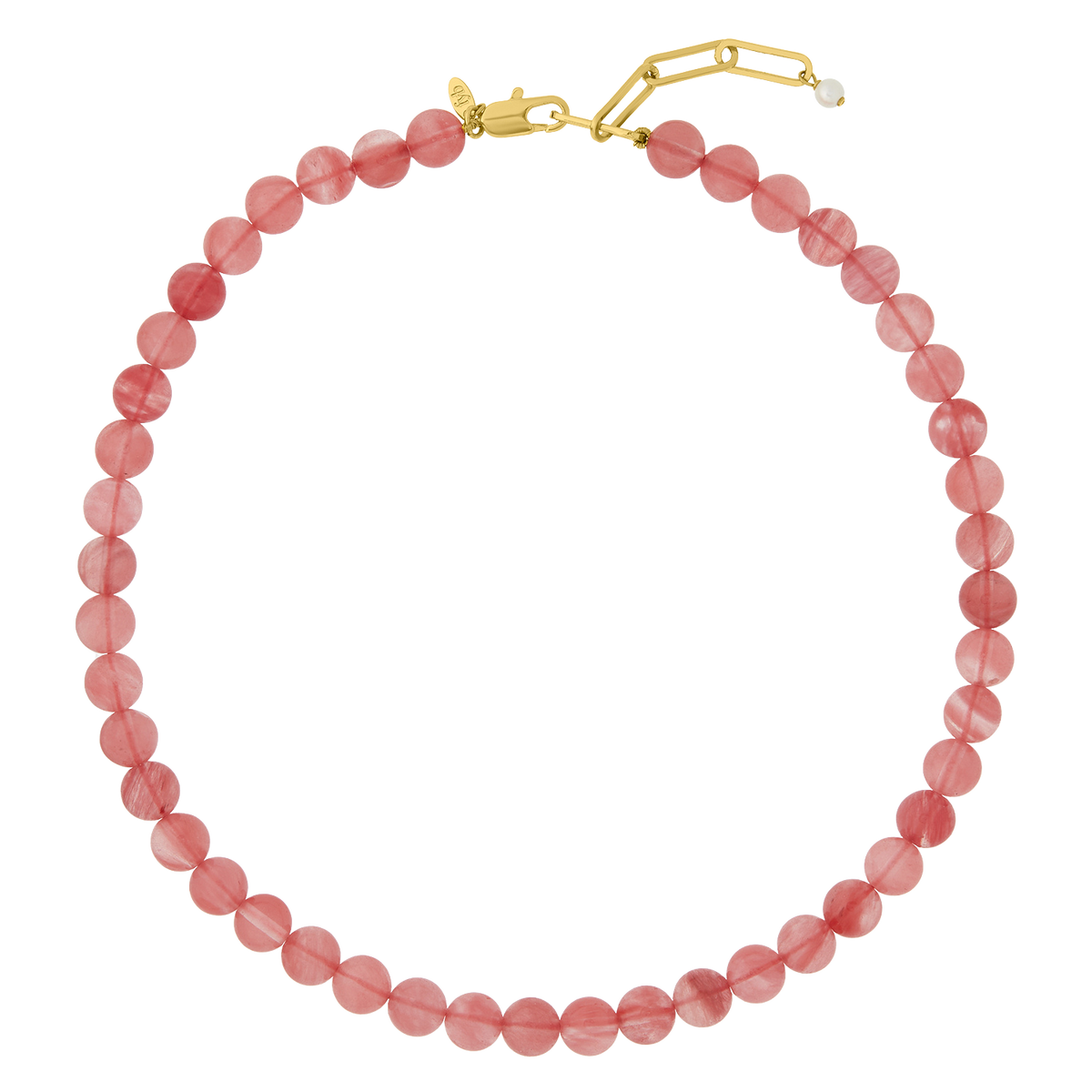 PETITE PALOMA NECKLACE CHERRY QUARTZ