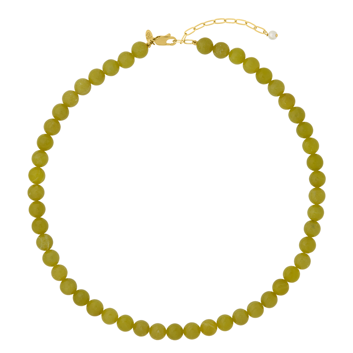 PETITE PALOMA NECKLACE OLIVE JADE