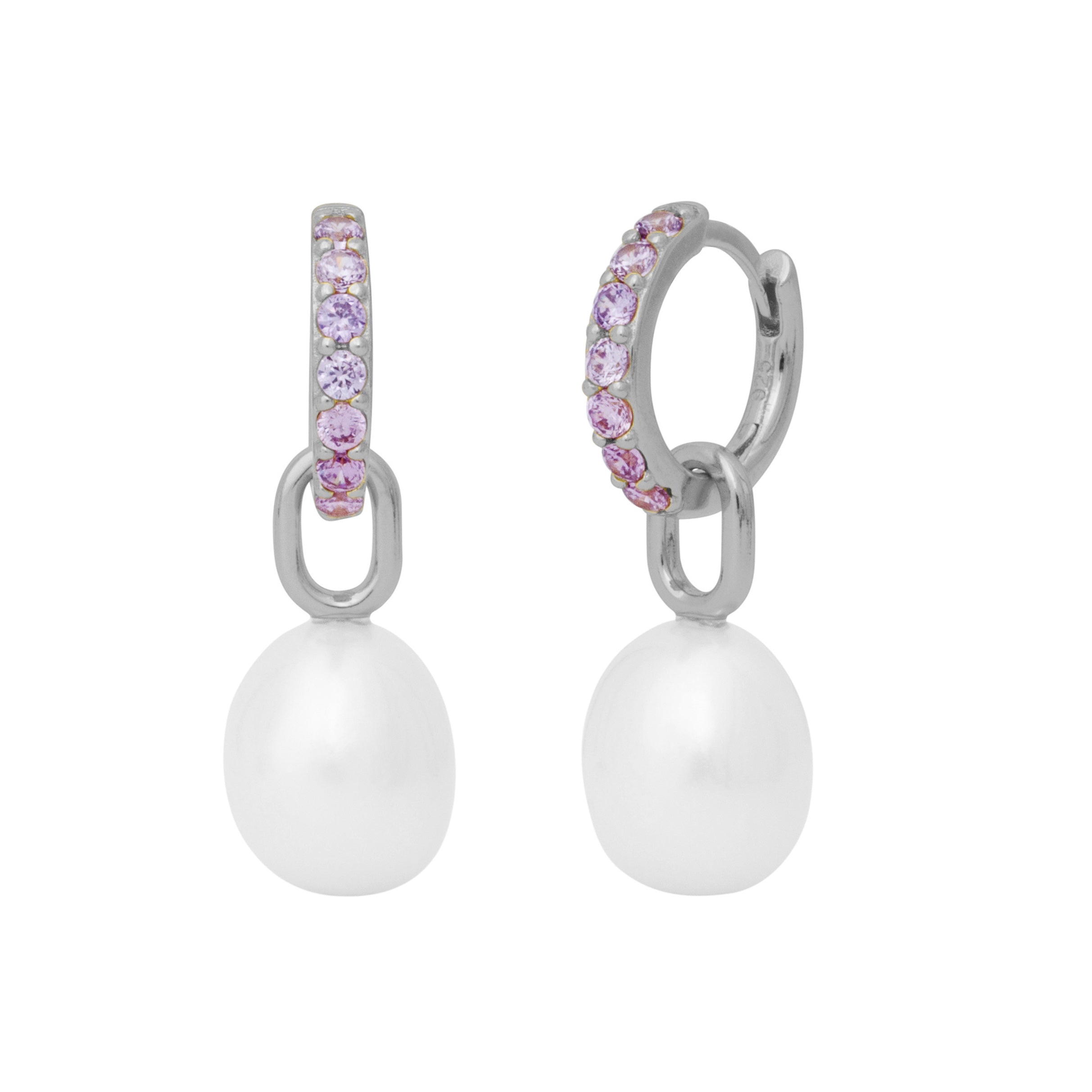 JULIETTE PEARL HUGGIES SILVER