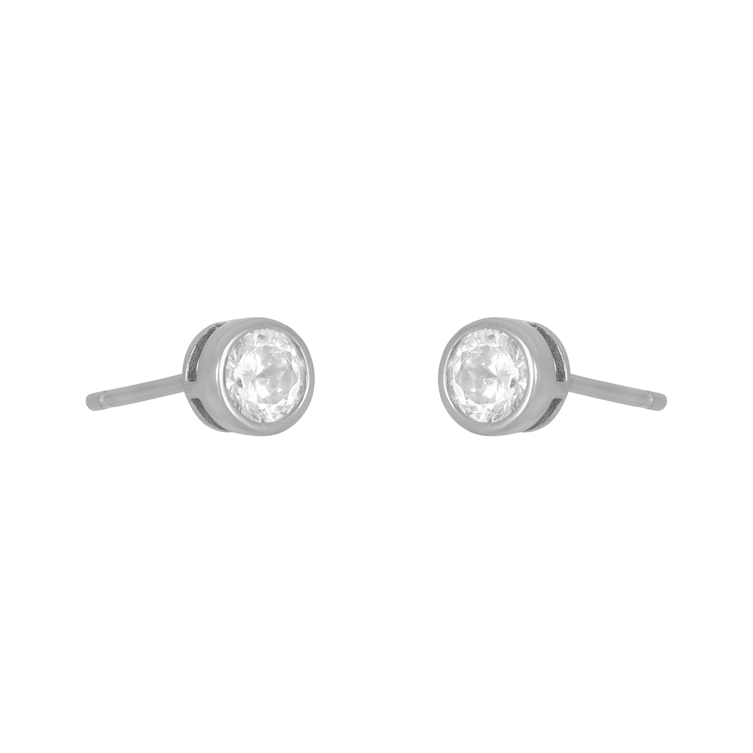 MARISOL BEZEL STUD 4MM